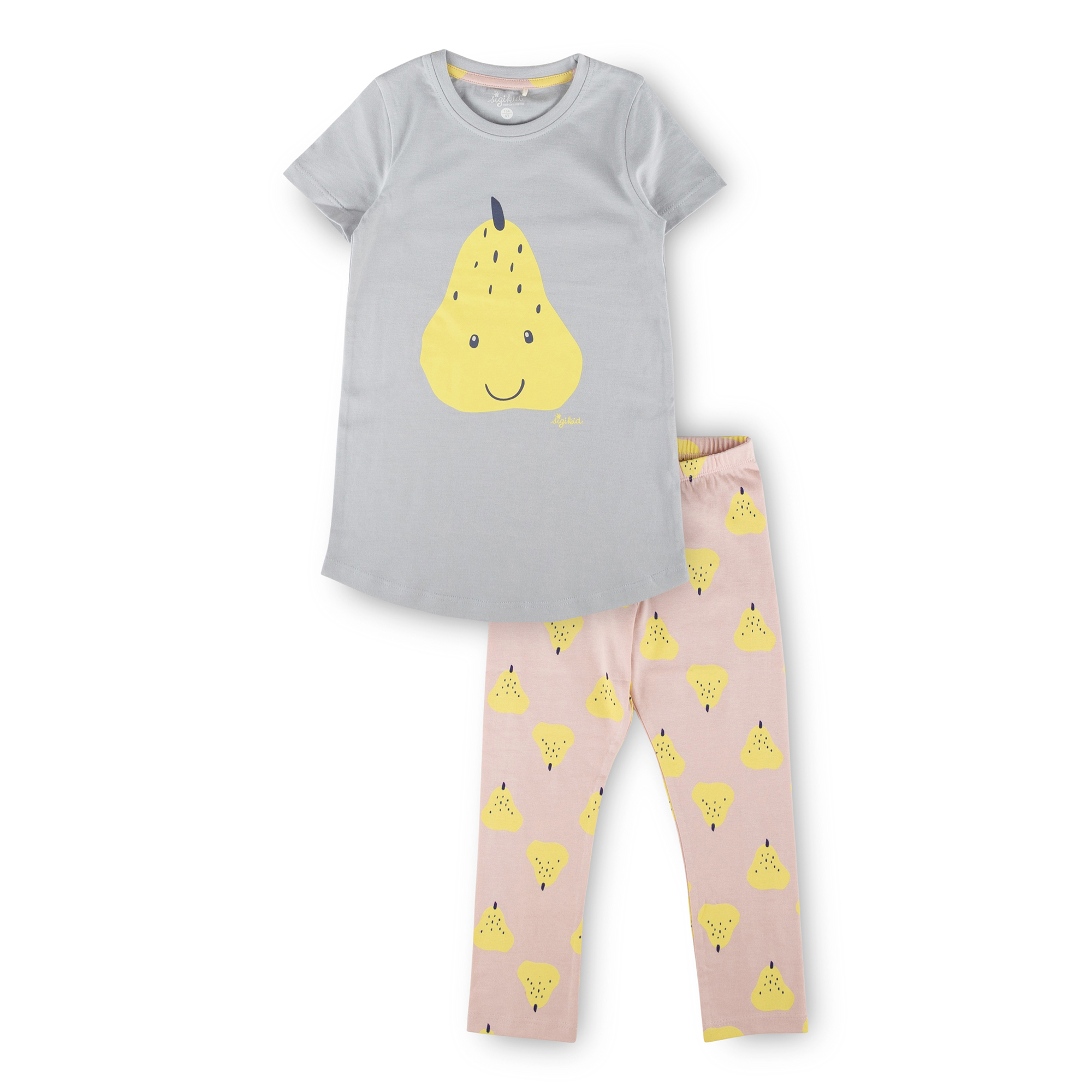 Kinder Pyjama Früchtchen, pastellblau/rosa Kinder Pyjama Früchtchen, pastellblau/rosa