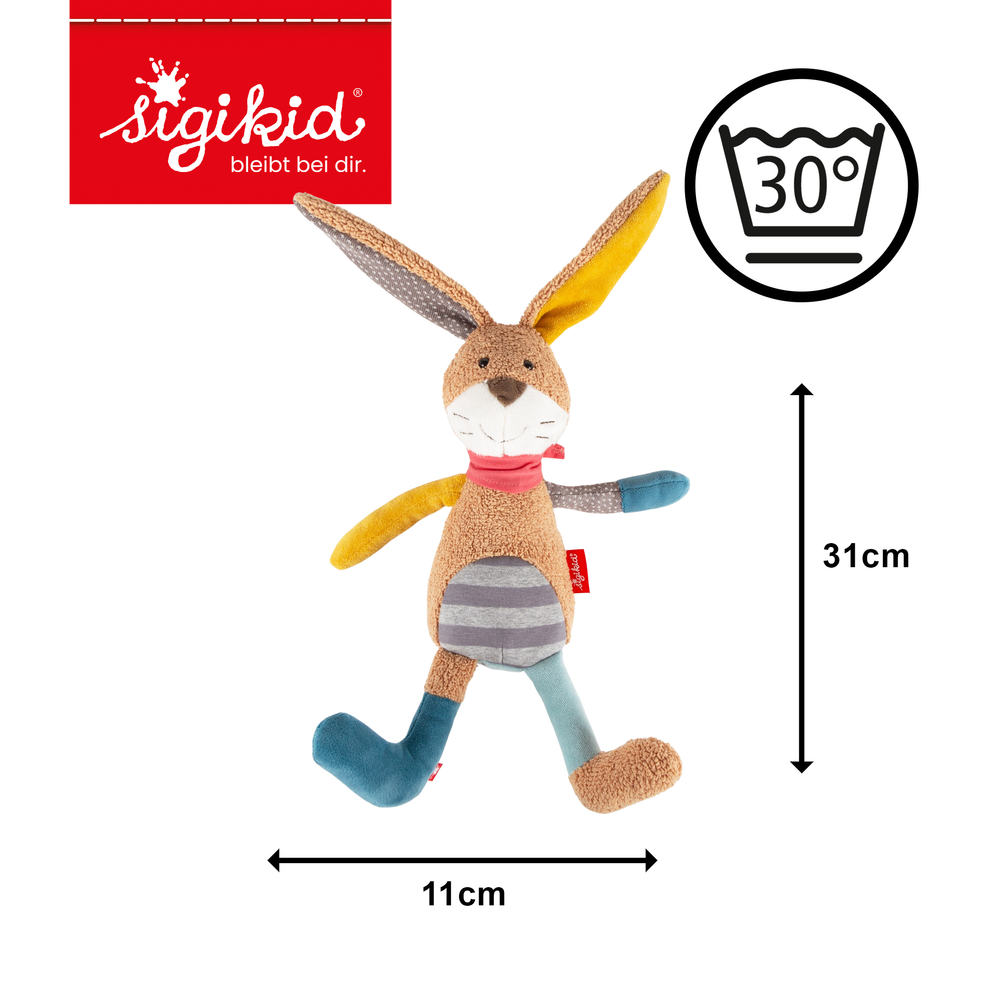 Plush toy bunny, Patchwork Sweety