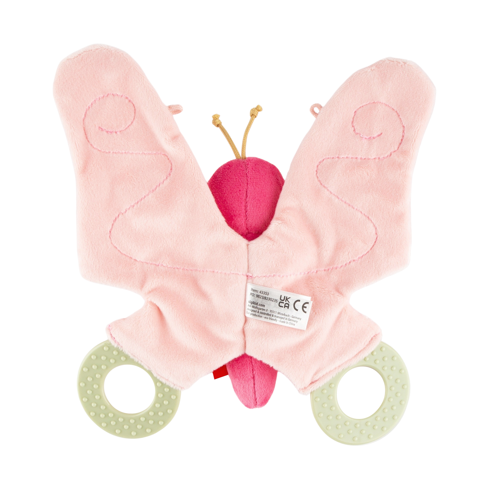 Baby Knister Schmetterling klein, pink Baby Knister Schmetterling klein, pink