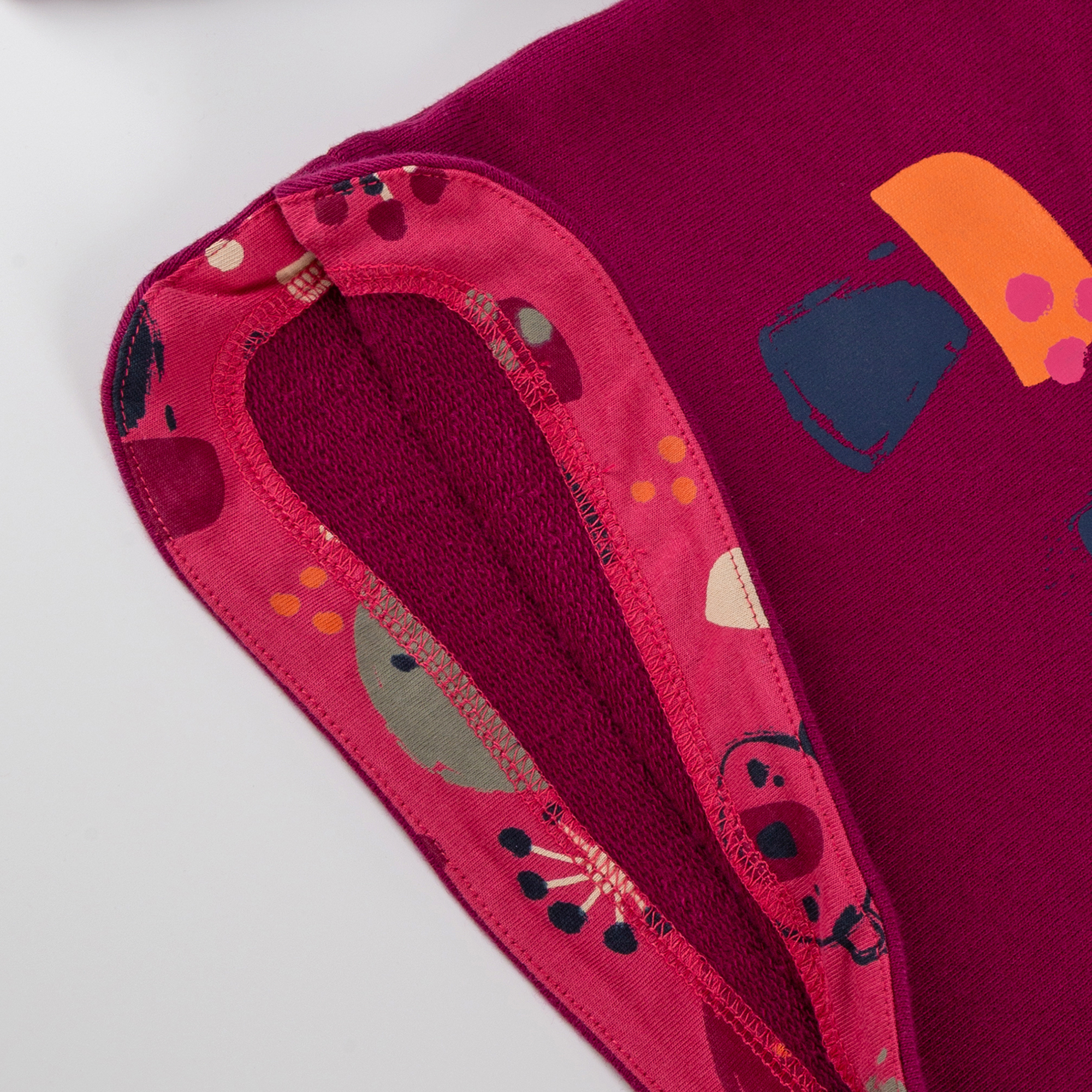 Kinder Sweatshirt Bär Fancy Forest, dunkelpink
