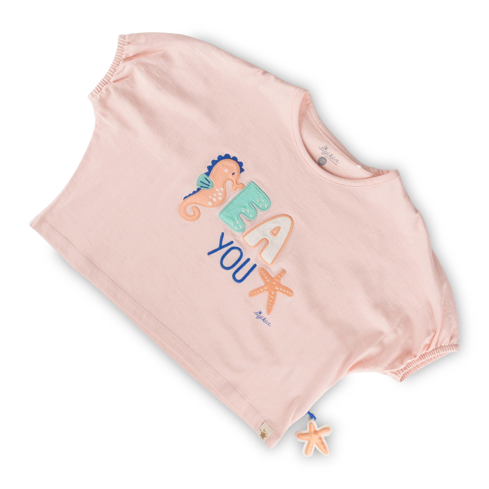 Kinder T-Shirt Seepferdchen, rosa