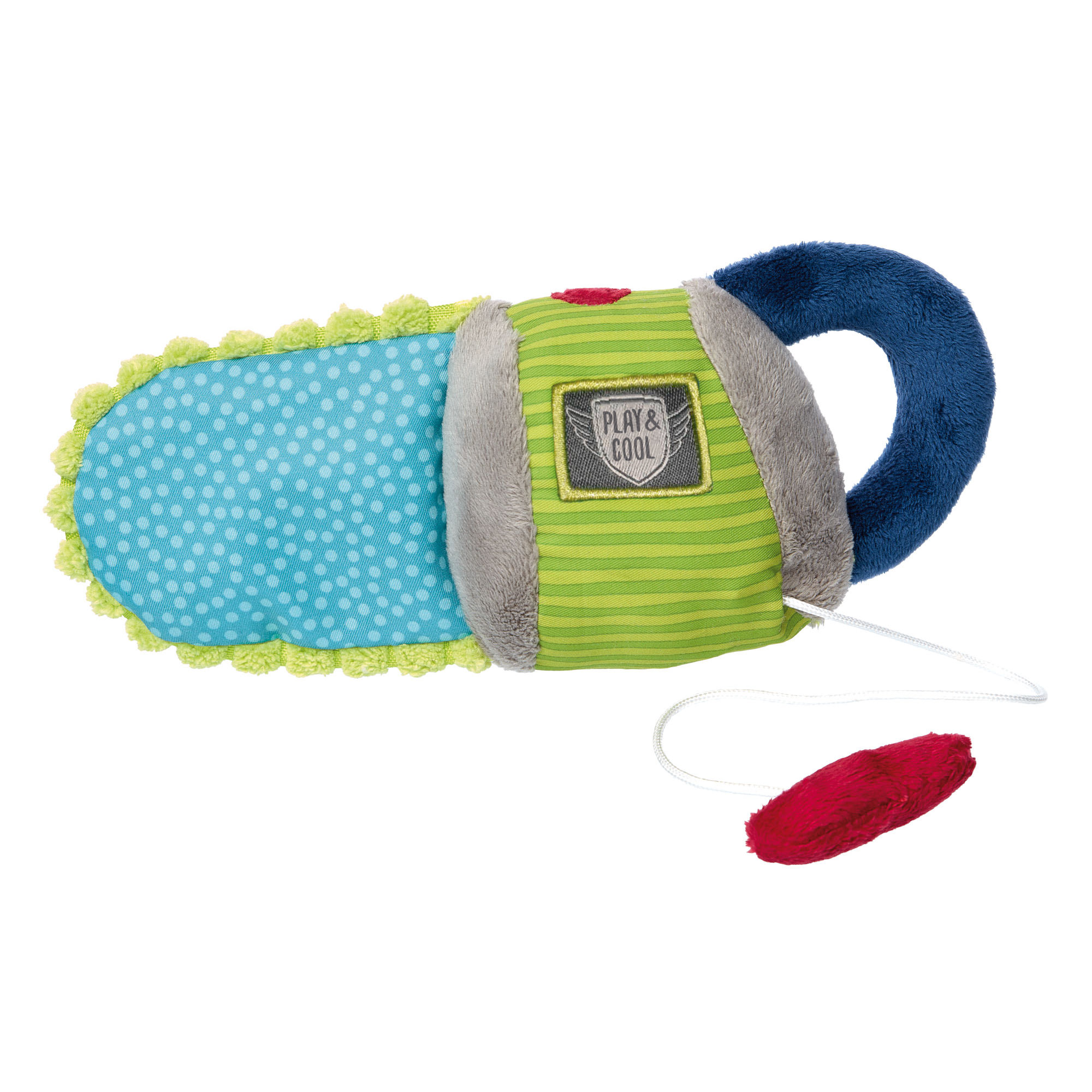 Vibrating soft toy chain saw