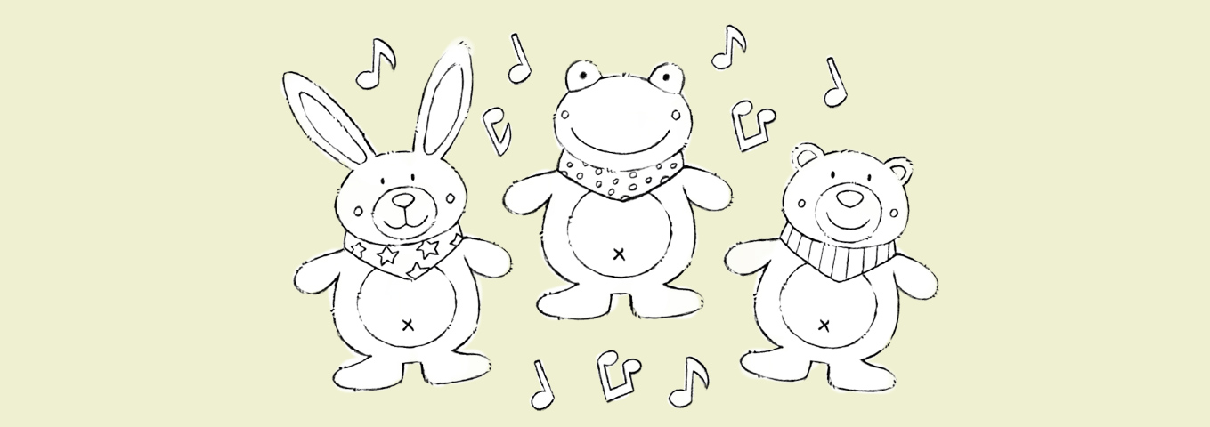 Ausmalbild: Frosch & Freunde
