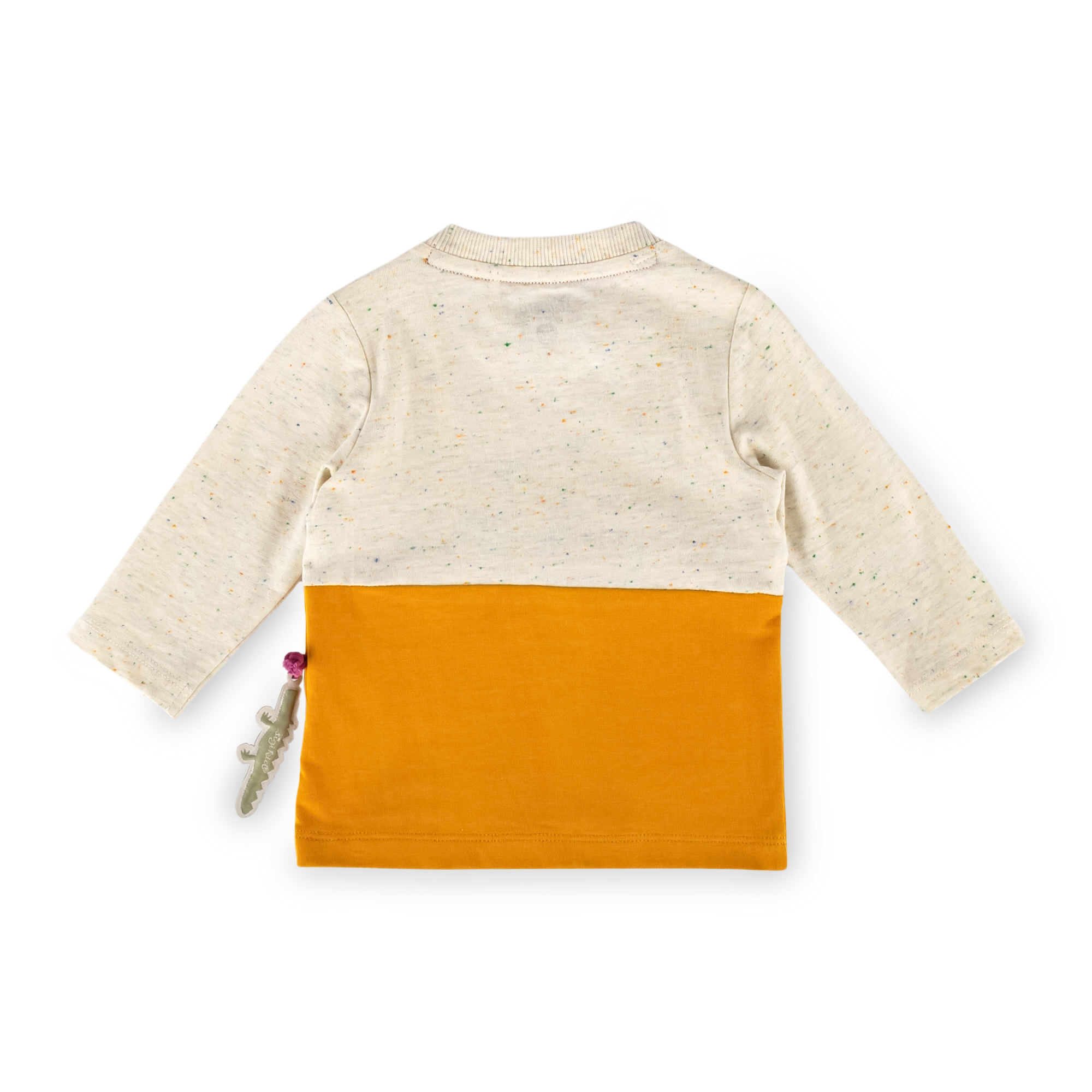 Baby Langarmshirt, naturweiß-gelb Baby Langarmshirt, naturweiß-gelb