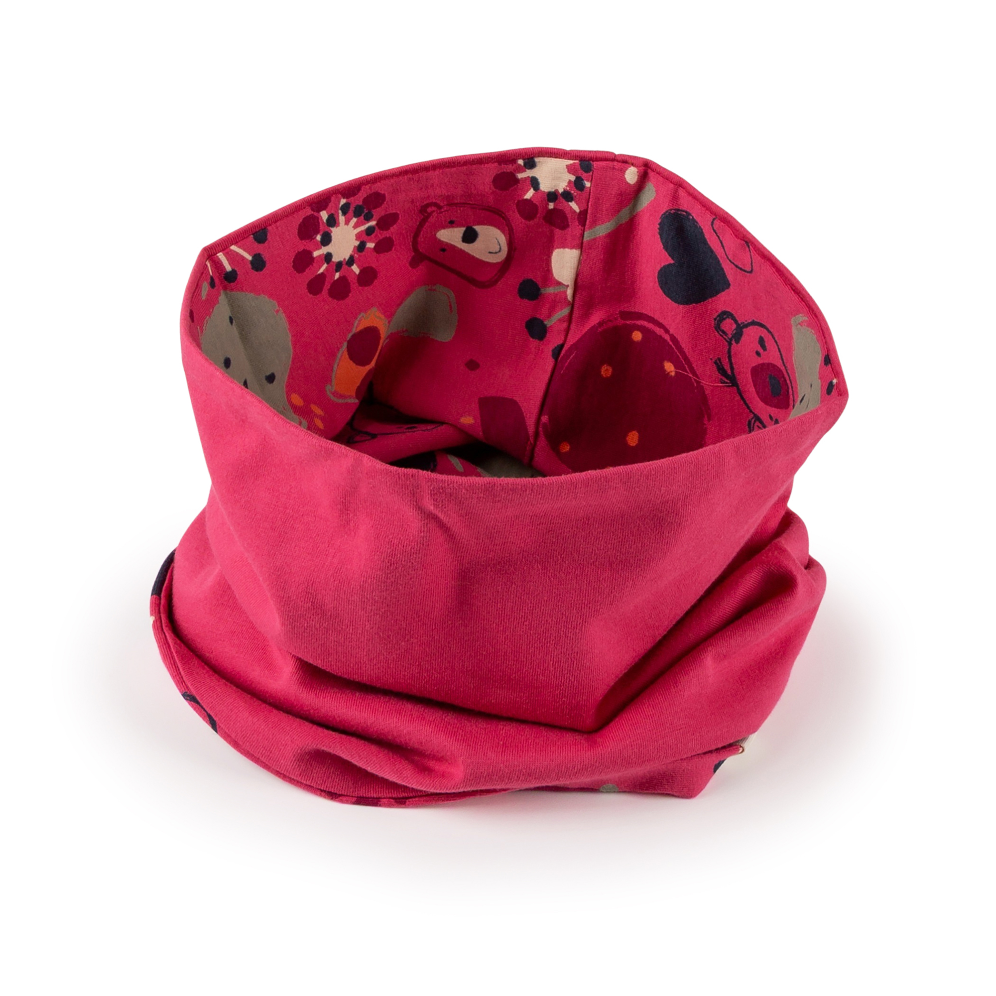 Children's reversible loop neck gaiter Fancy Forest