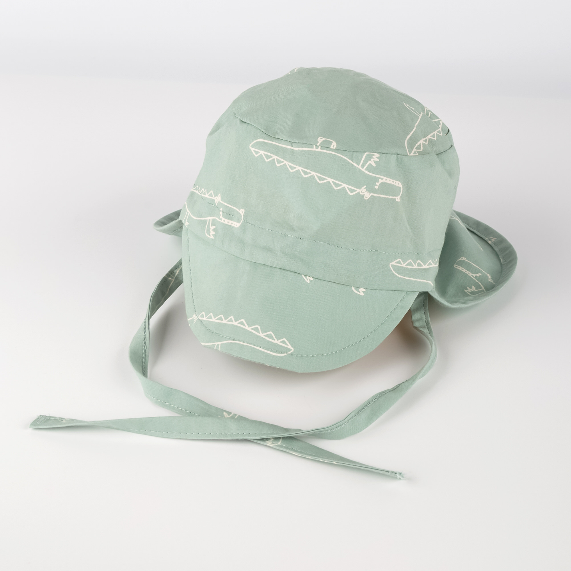 Baby Sonnenhut Krokodil mit Nackenschutz Baby Sonnenhut Krokodil mit Nackenschutz