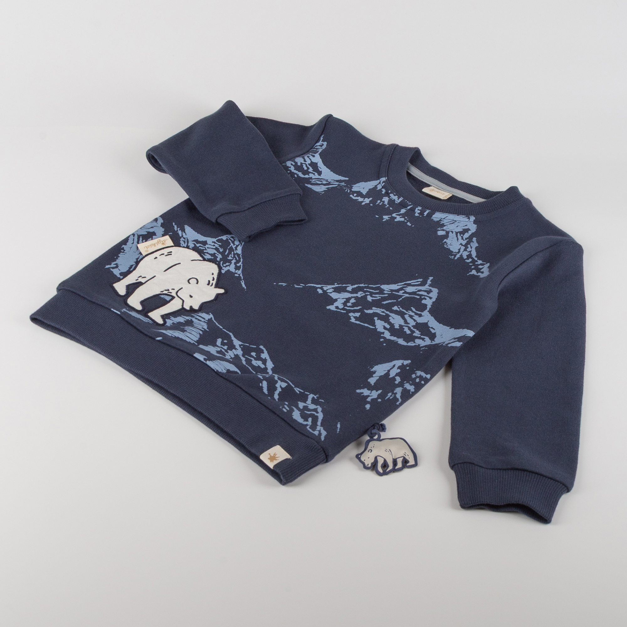 Kinder Sweatshirt Eisbär Polar Friends, dunkelblau