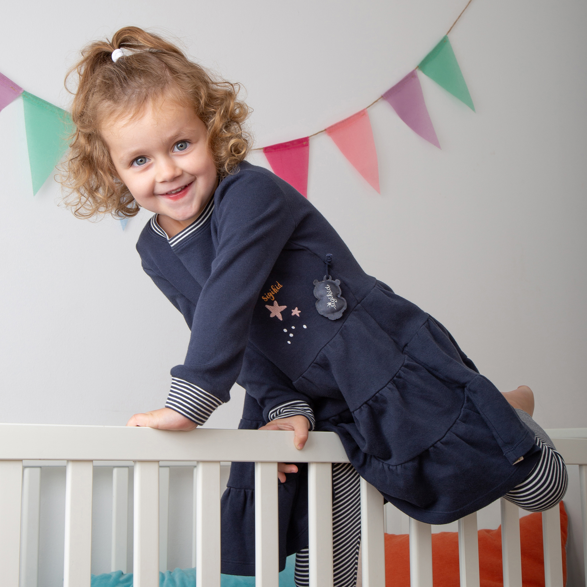 Kinder Kleid Magic Owl, dunkelblau