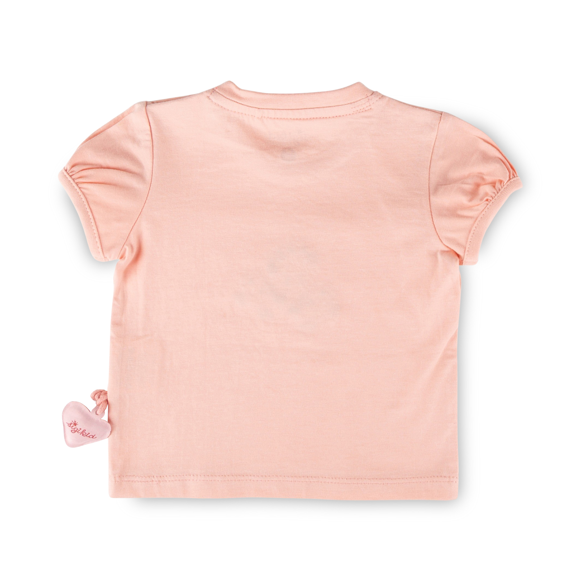 Baby T-Shirt mit Vögelchen Stickerei, rosa