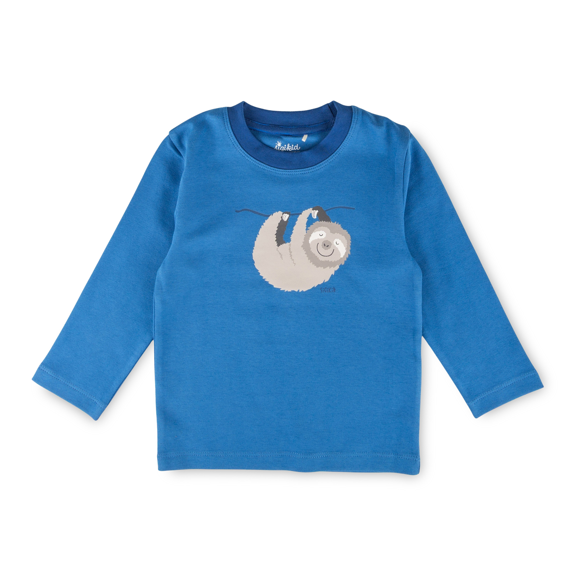 Kinder Pyjama Faultier blau