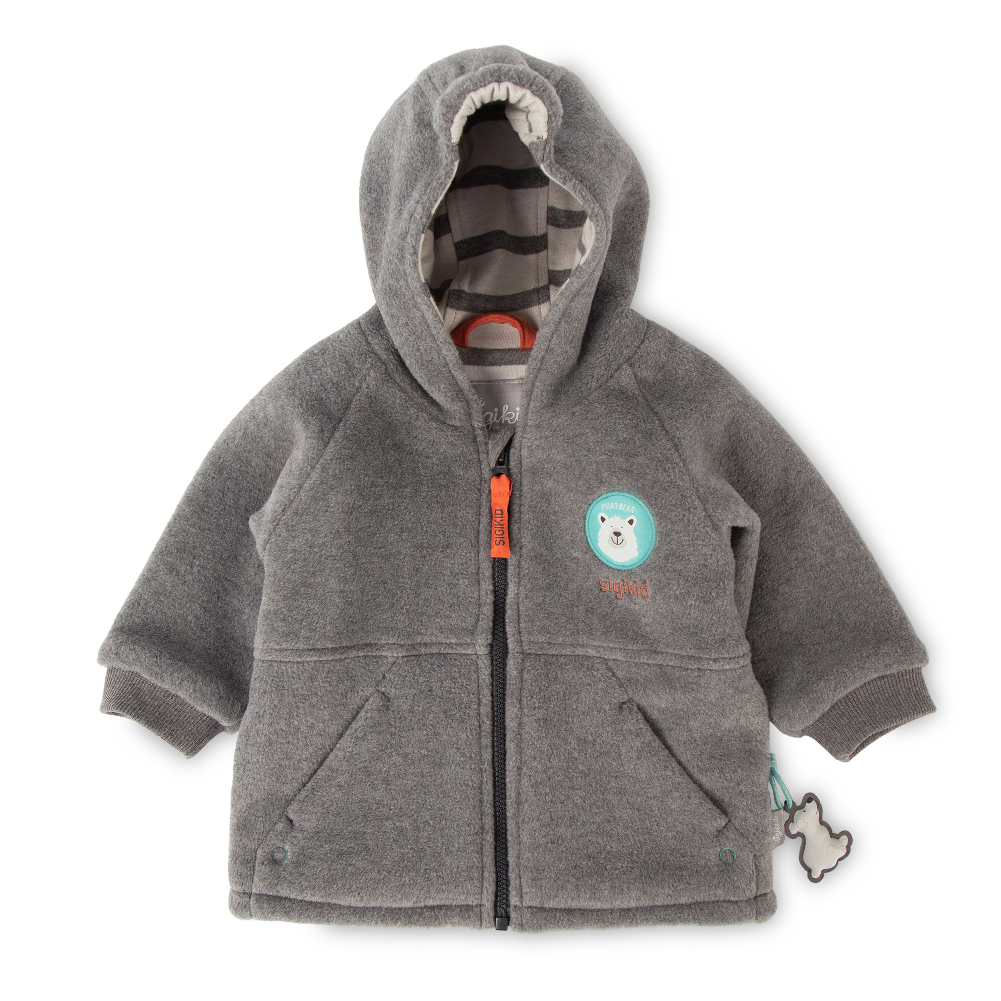 Baby Fleecejacke Eisbär, grau Baby Fleecejacke Eisbär, grau