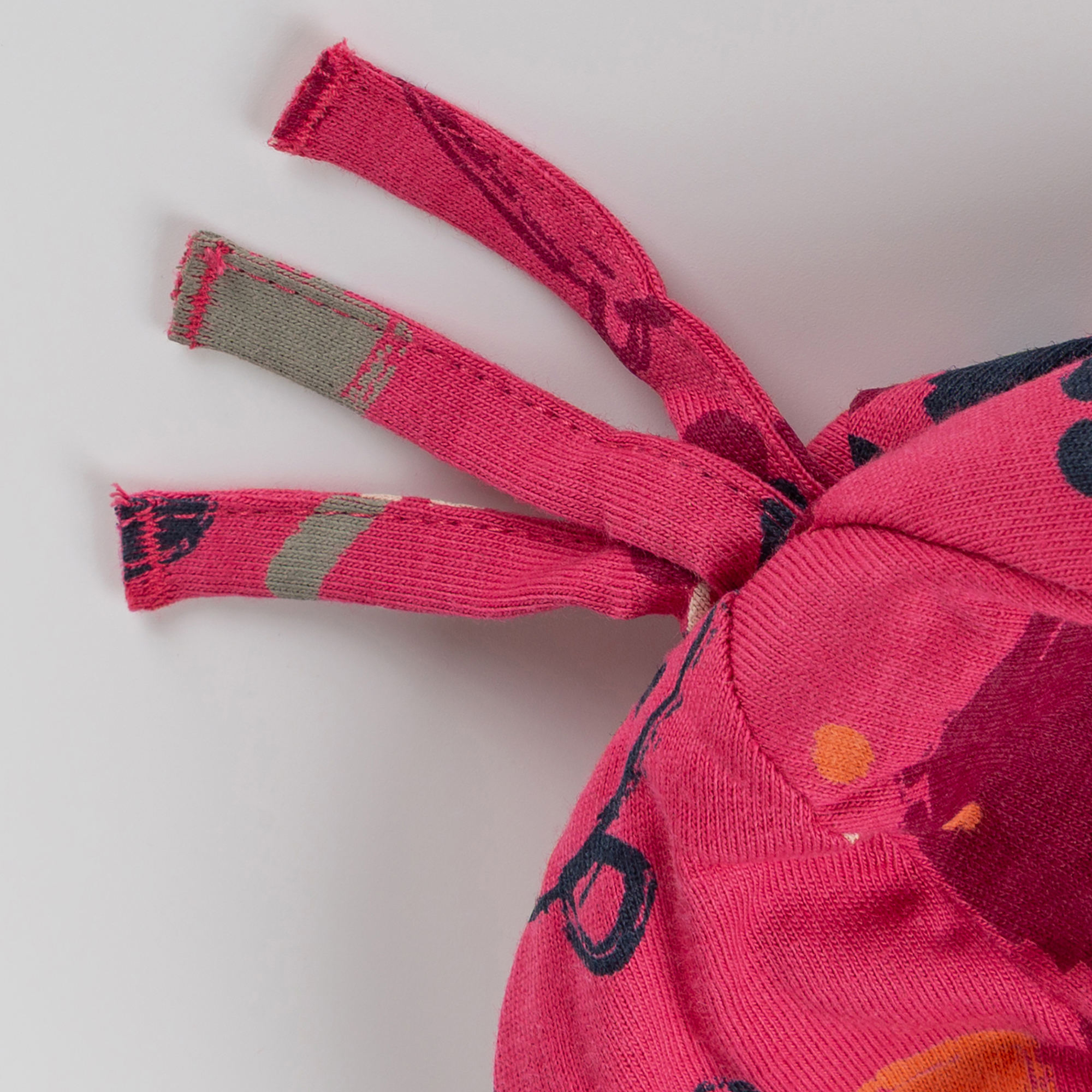 Baby Mütze Bärchen Fancy Forest Print, pink