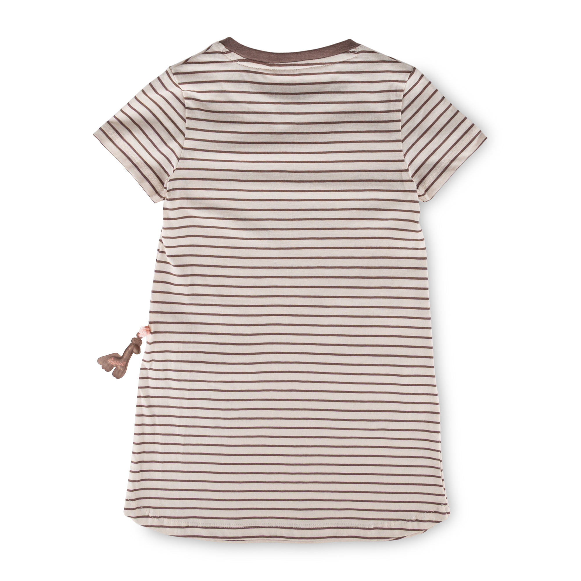 Kinder Ringelkleid Giraffe, braun/weiß