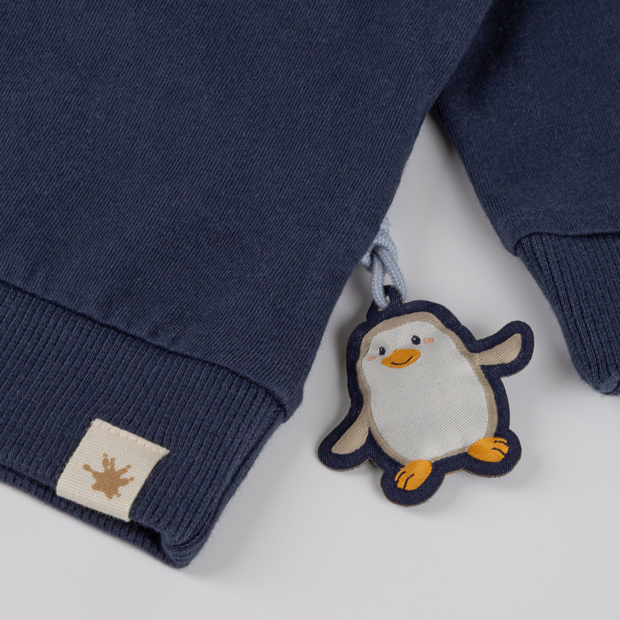 Baby Langarmshirt Pinguin Polar Friends, dunkelblau