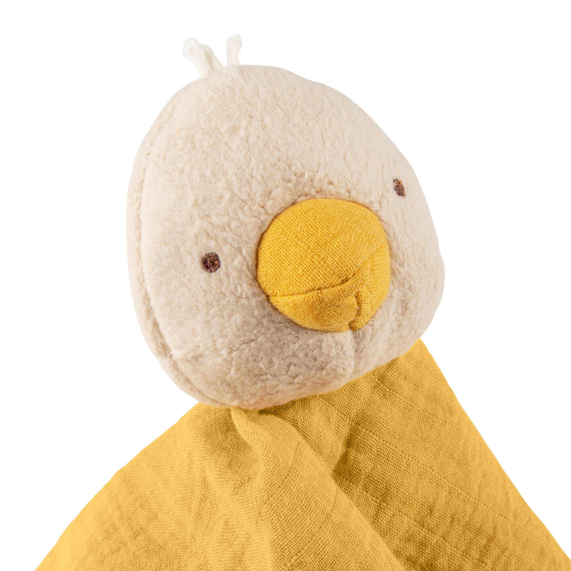 Baby Musselin Schnuffeltuch Gans, gelb