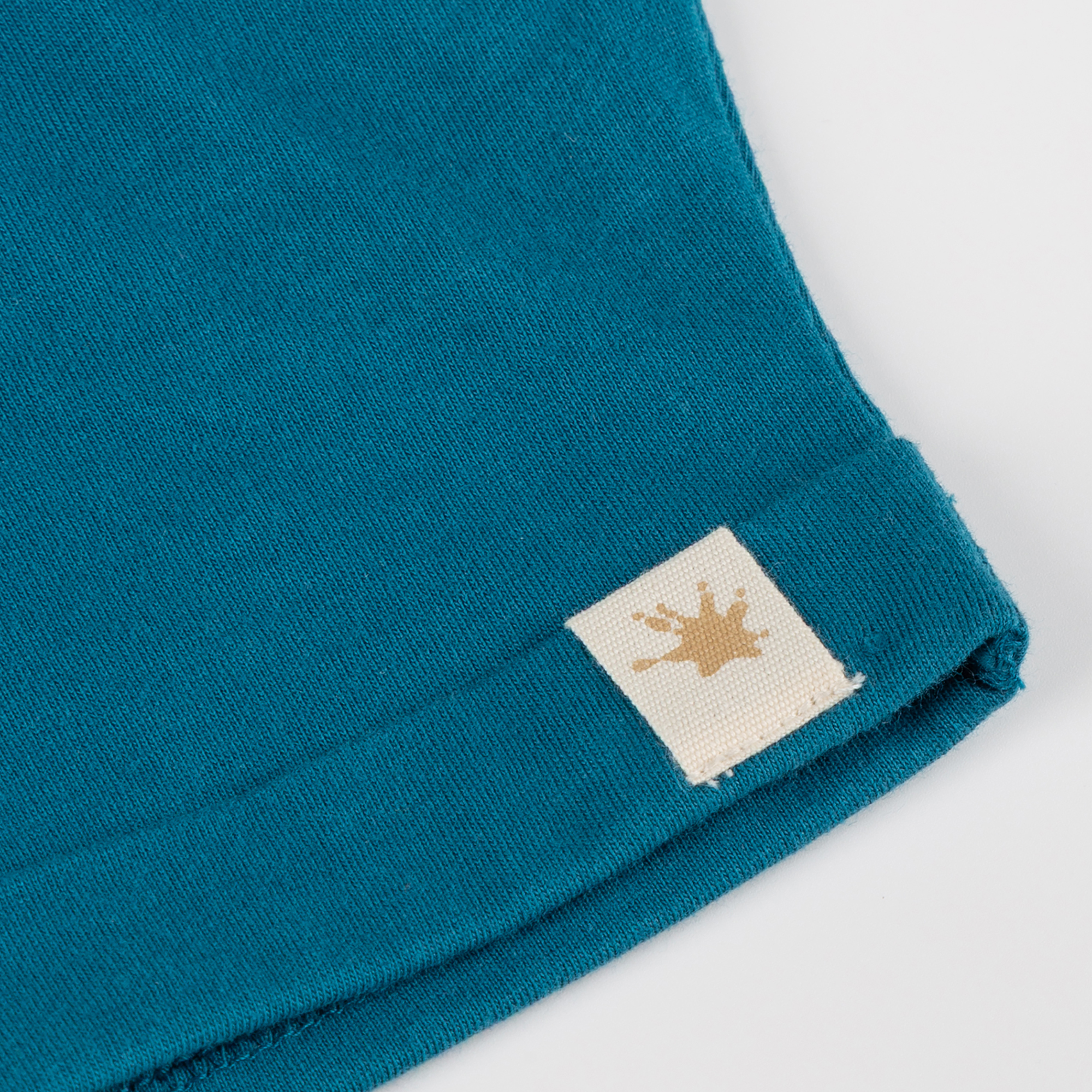 Baby Bermudas mit Aufschlag Fahrzeuge, blaugrün