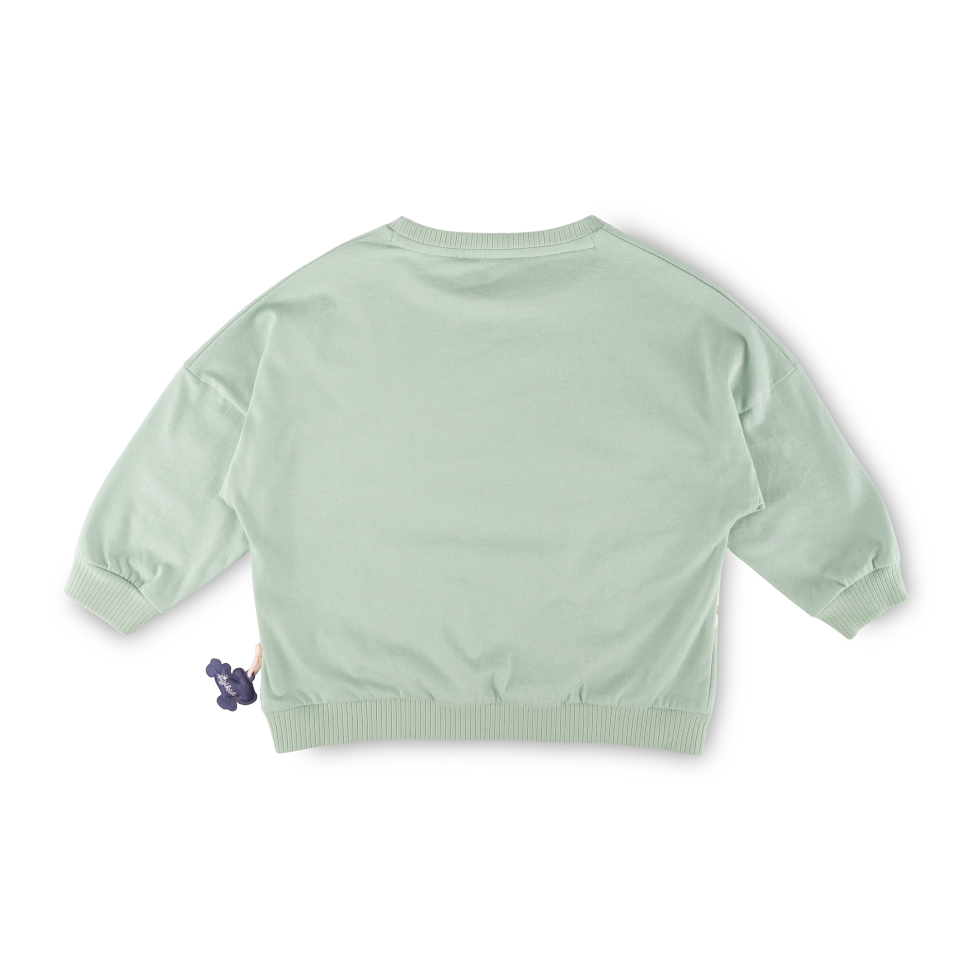 Kinder Oversize Langarmshirt Hund Funny Dog, grün Kinder Oversize Langarmshirt Hund Funny Dog, grün