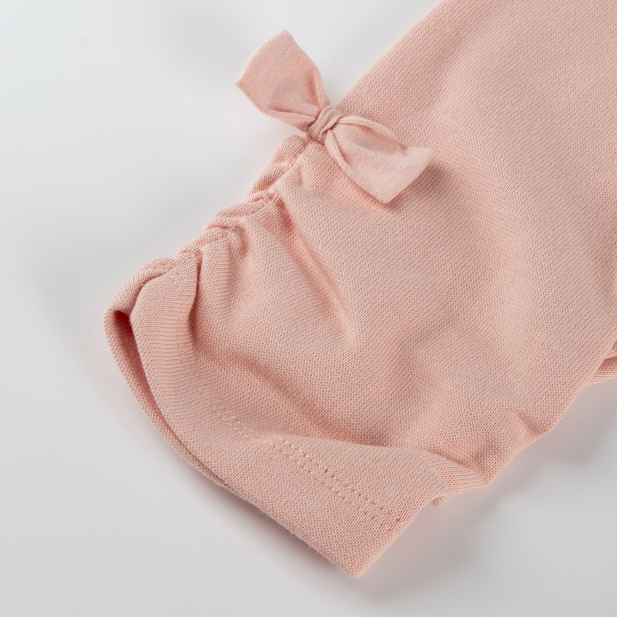 Kinder Capri Leggings seitlich gerafft, rosa