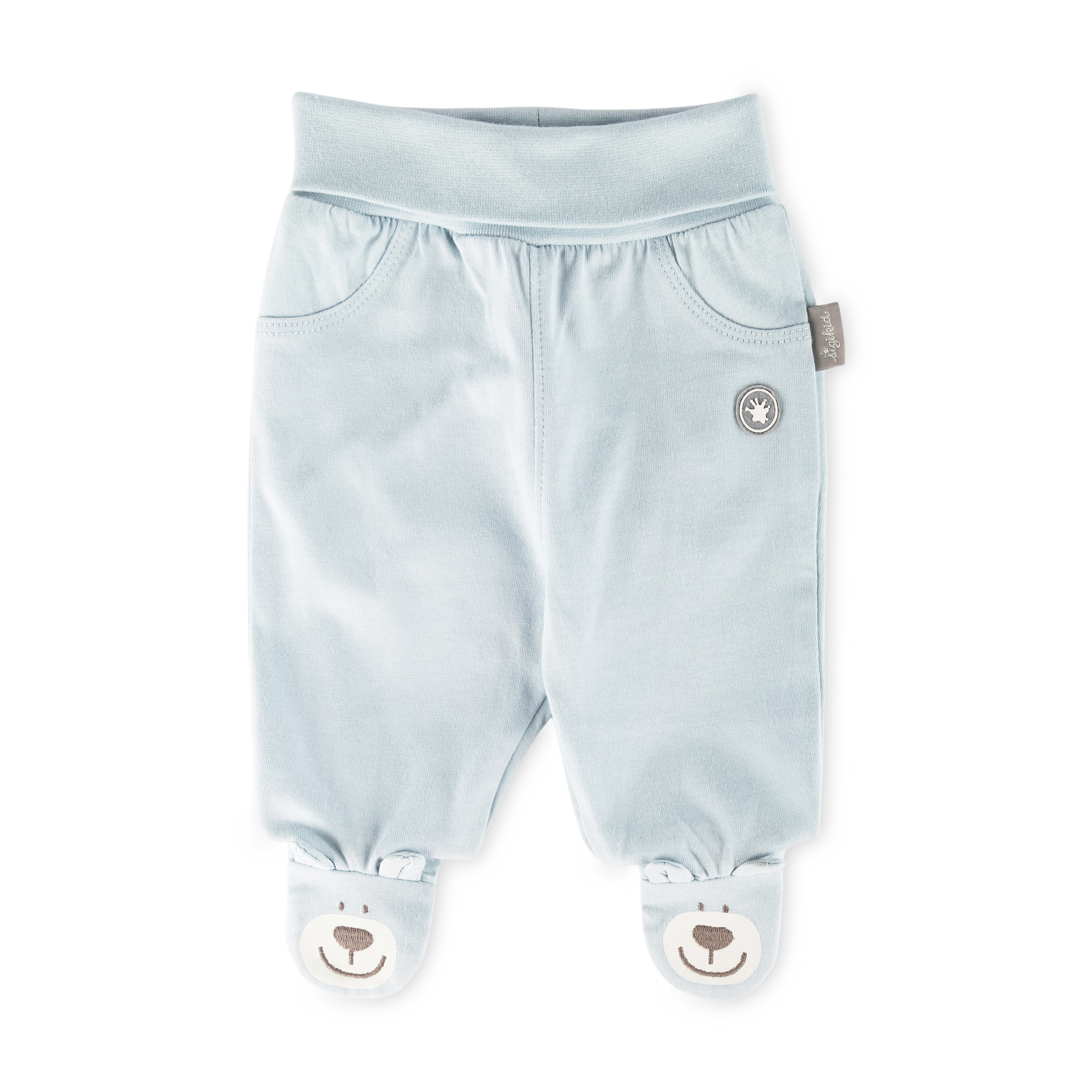 Baby Hose Krönchen Bär, blau Baby Hose Krönchen Bär, blau