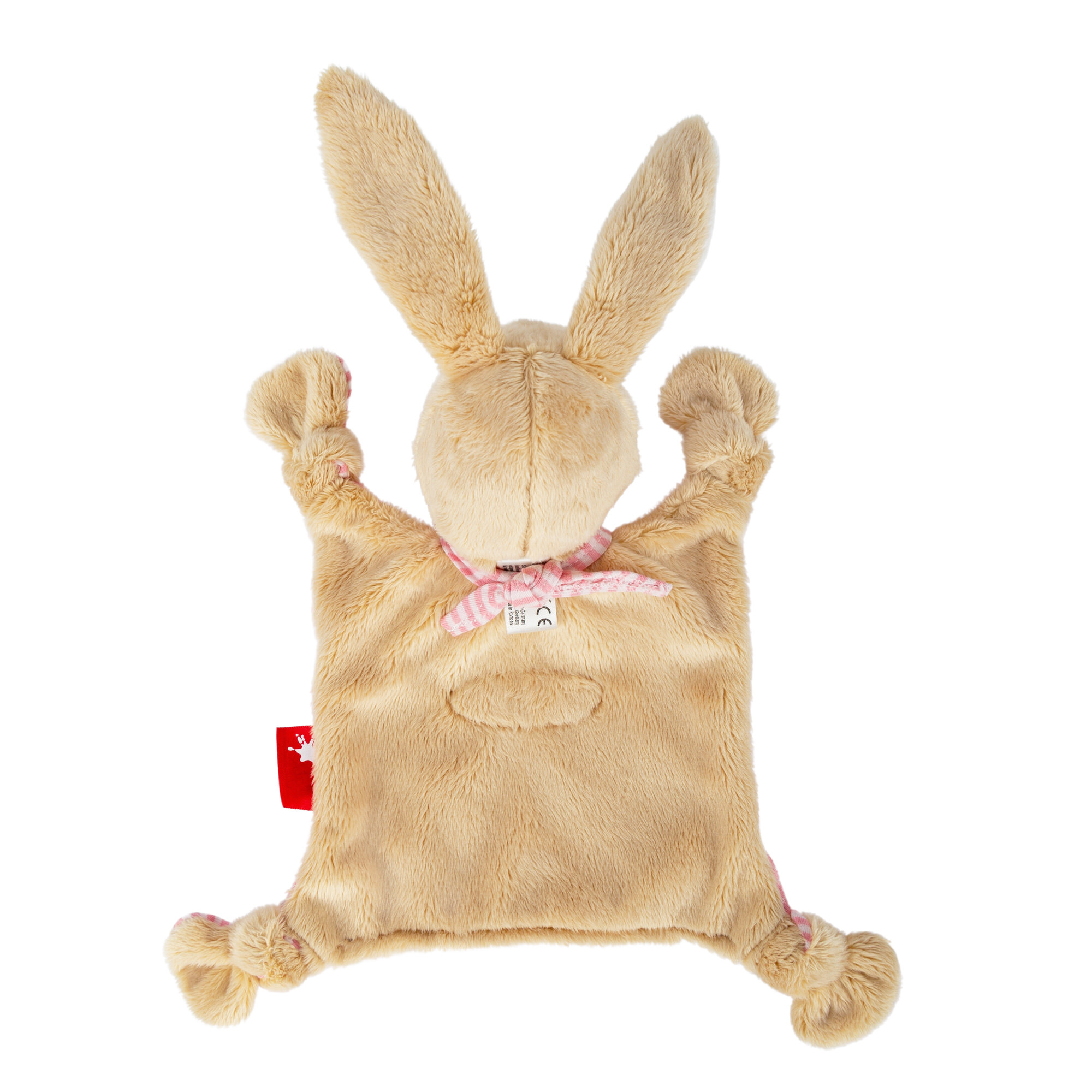 Individualized baby lovey rabbit, pink Individualized baby lovey rabbit, pink