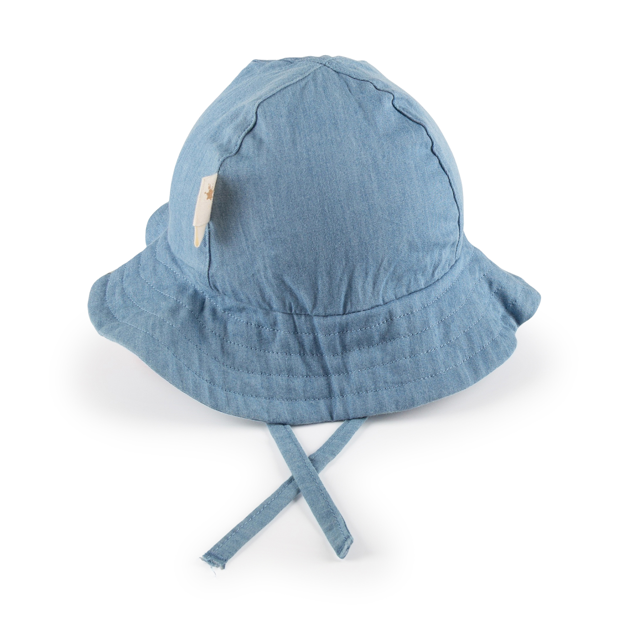 Baby Chambray Sommerhut, hellblau