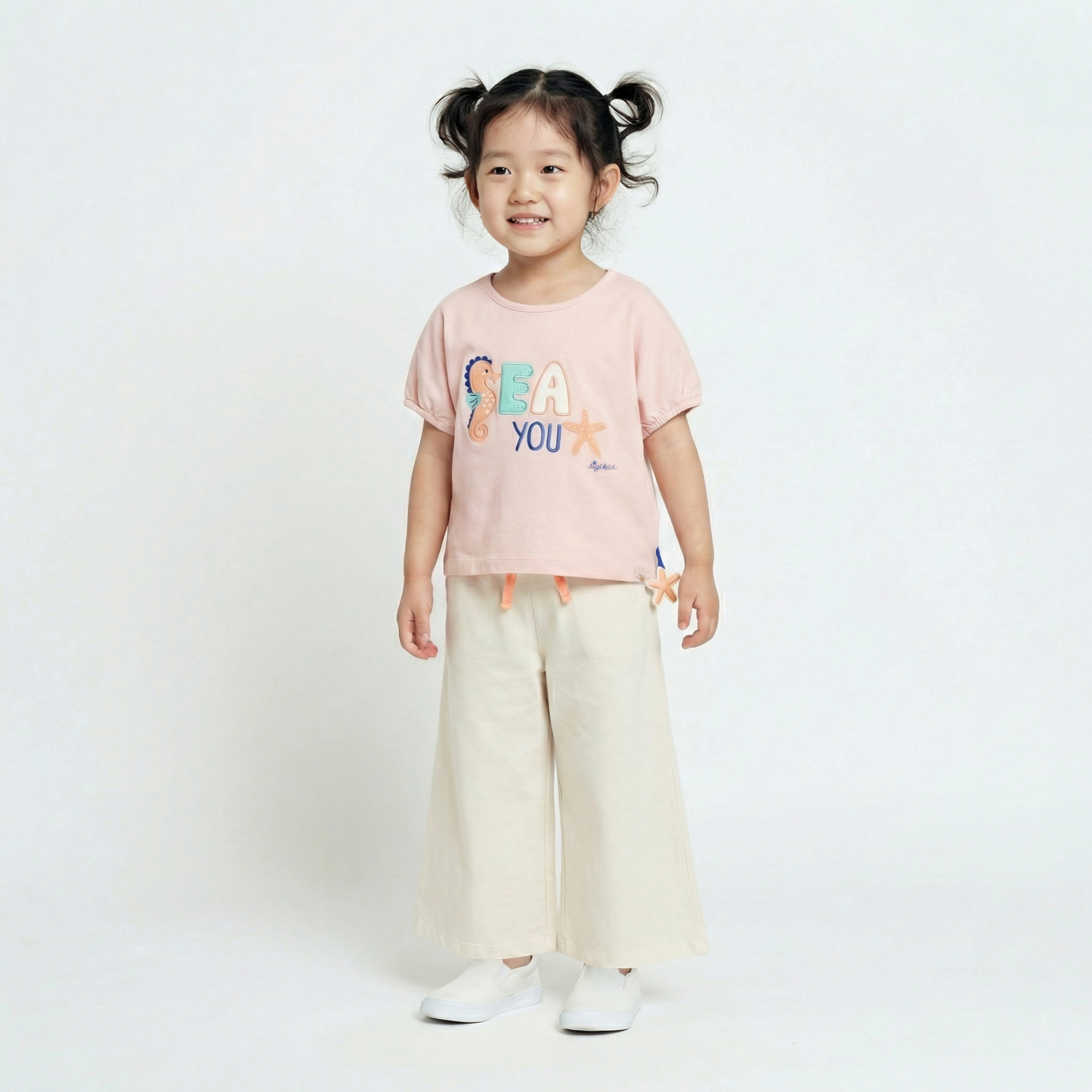 Kinder T-Shirt Seepferdchen, rosa