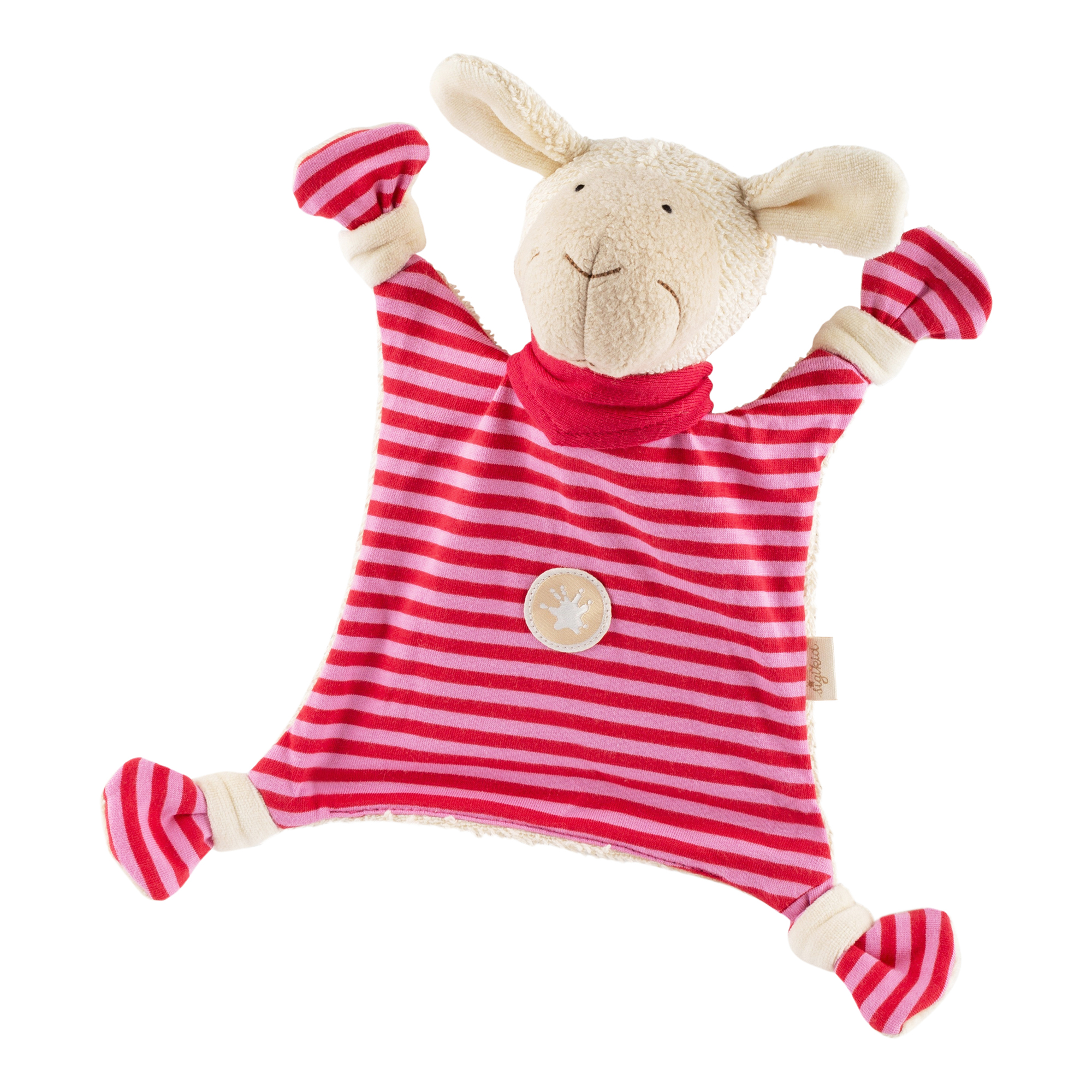 Baby Schnuffeltuch Schaf rosa