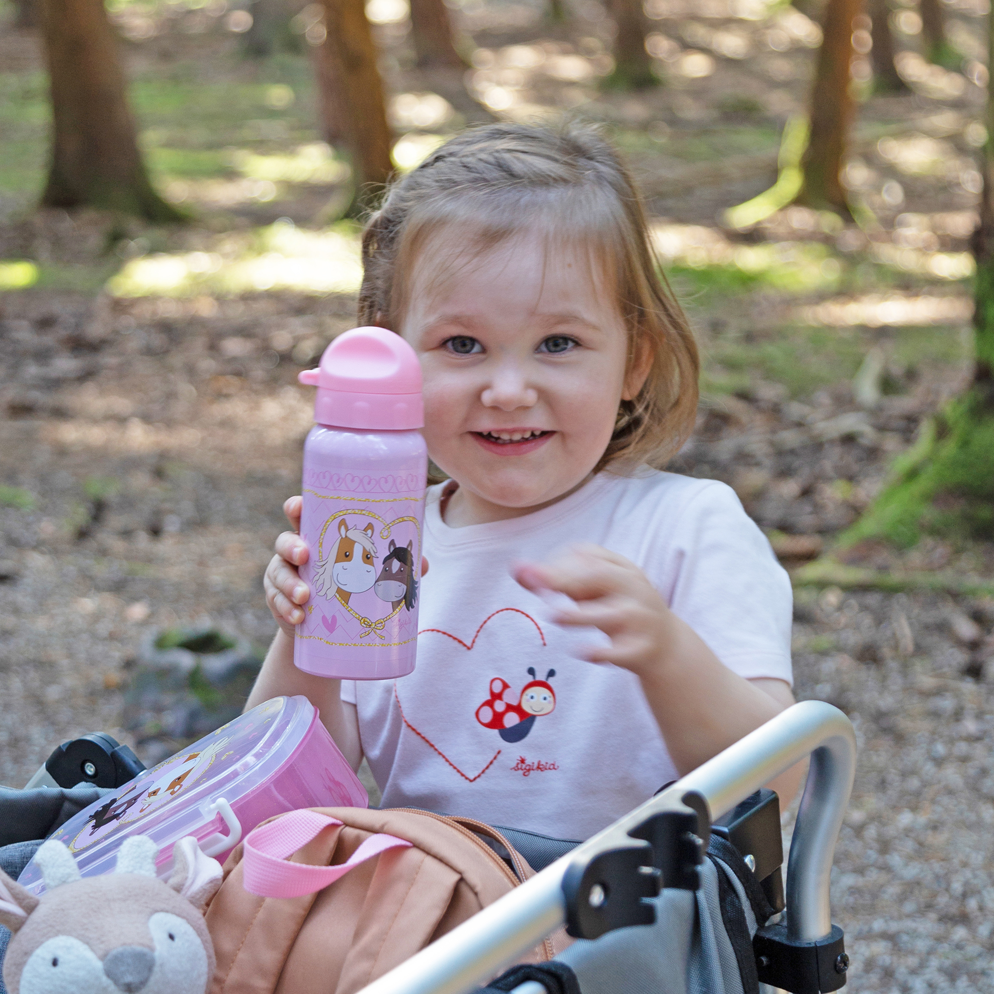 Kinder Set 400ml Edelstahl Trinkflasche und Brotbox,Pony Love Kinder Set 400ml Edelstahl Trinkflasche und Brotbox,Pony Love