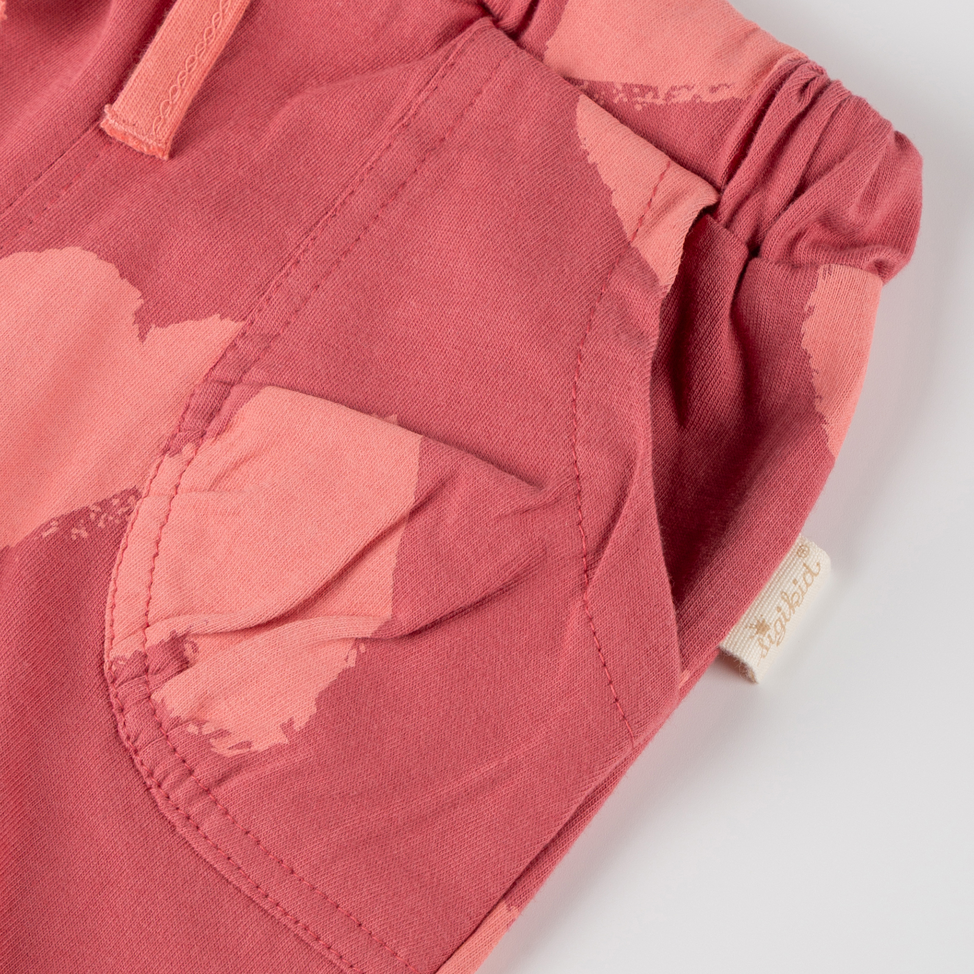 Baby Shorts mit Herzchen Print, rosarot