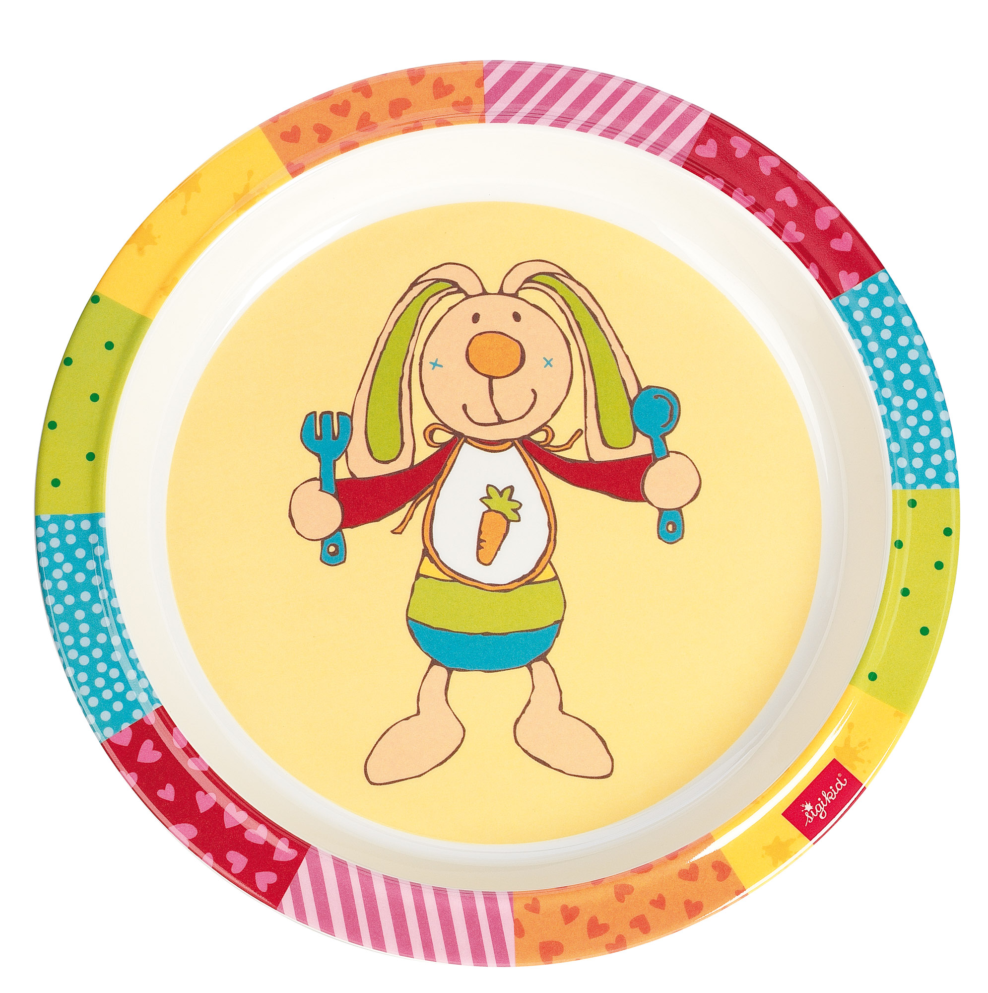 Kinder Teller Hase RainbowRabbit, rPET Kinder Teller Hase RainbowRabbit, rPET