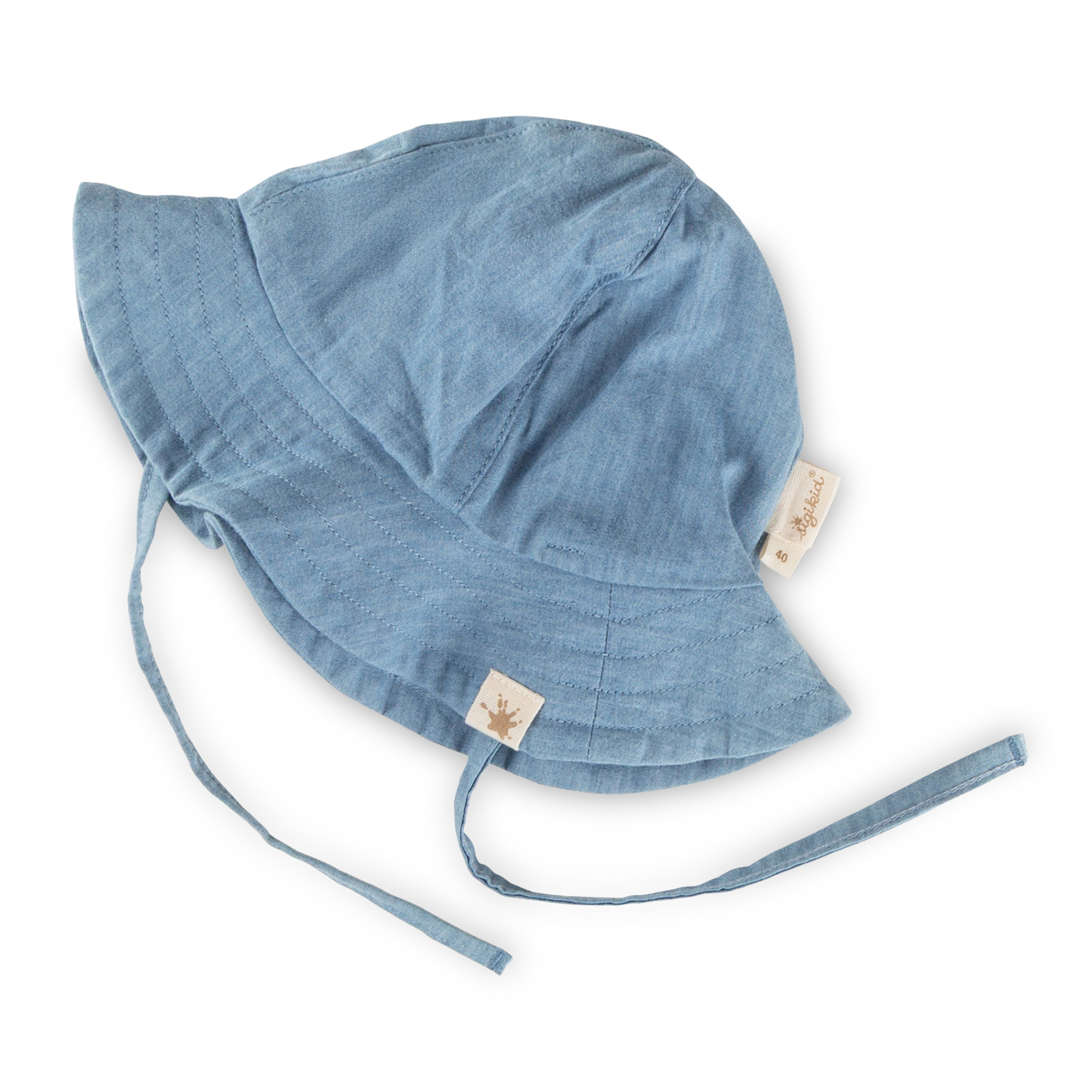 Baby Chambray Sommerhut, hellblau