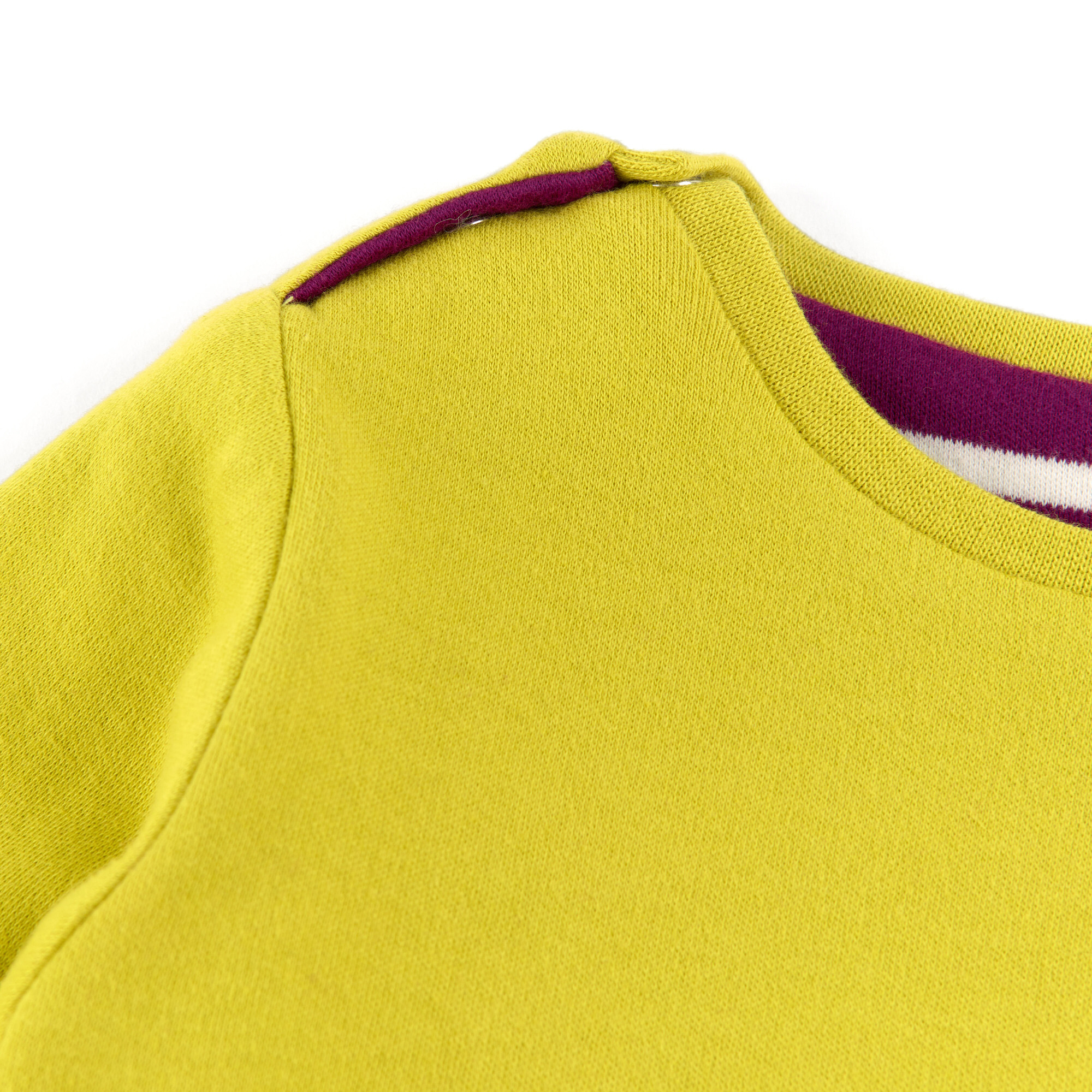 Baby Wendeshirt gelbgrün oder lila/weiß gestreift Baby Wendeshirt gelbgrün oder lila/weiß gestreift