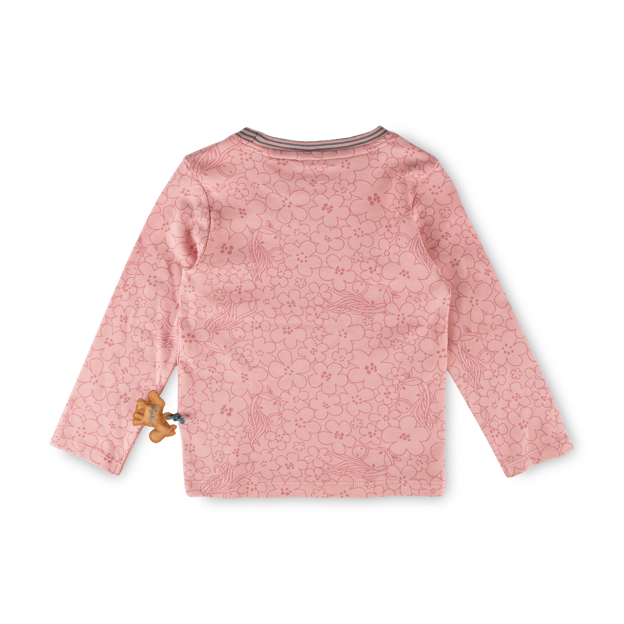 Kinder Langarmshirt Pony Love, rosa Blumenprint Kinder Langarmshirt Pony Love, rosa Blumenprint
