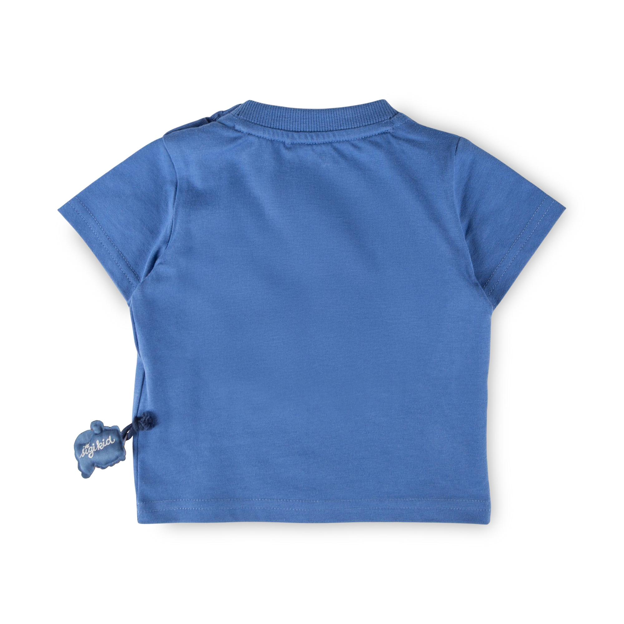 Baby T-Shirt Tiger & Löwe, blau