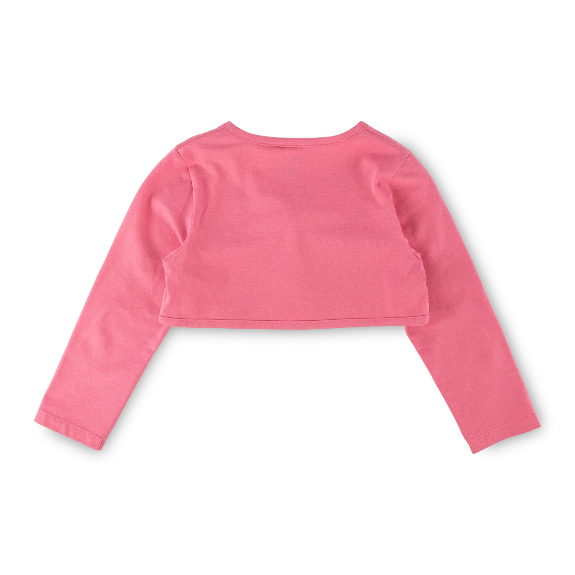 Kinder Langarm Bolero Jacke, rosa mit Blümchen, Funny Dog Kinder Langarm Bolero Jacke, rosa mit Blümchen, Funny Dog