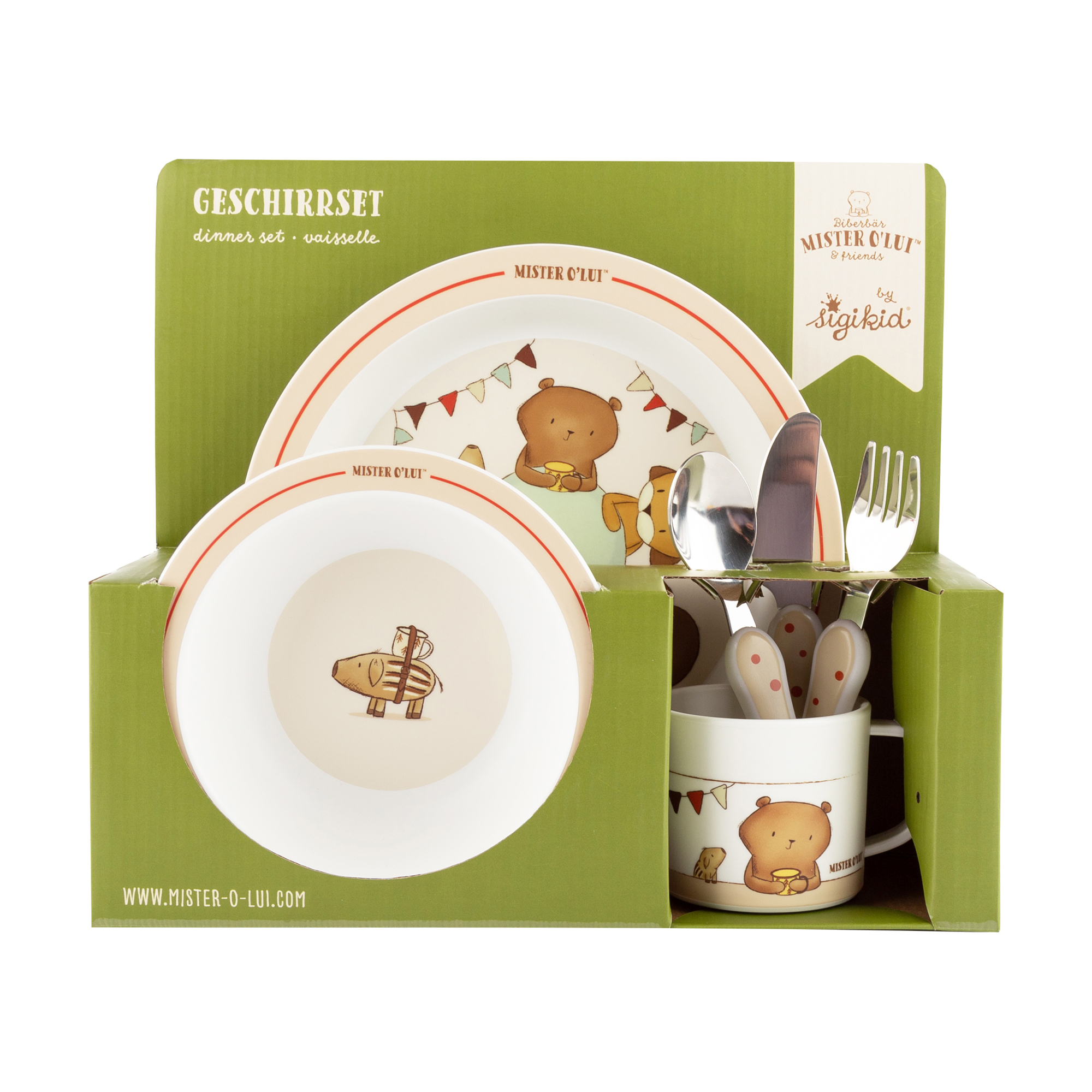 Kinder-Geschirr-Set Mister O'Lui, rPET Kinder-Geschirr-Set Mister O'Lui, rPET