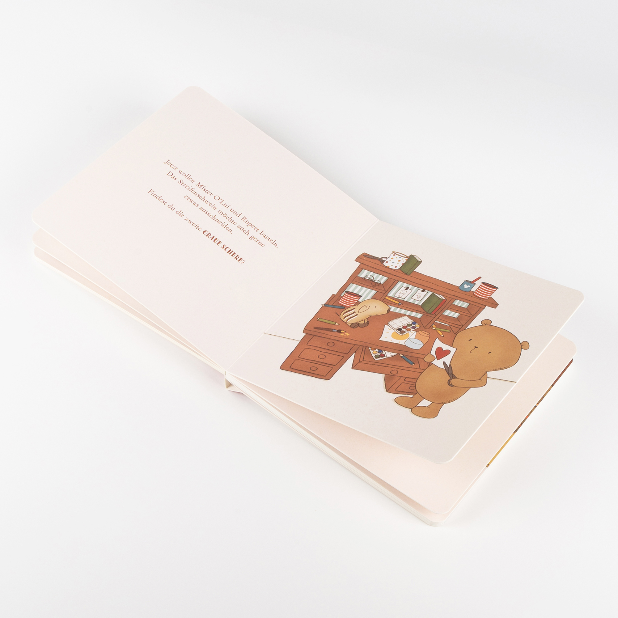 Kinder Pappbilderbuch Mister O'Lui sucht und findet