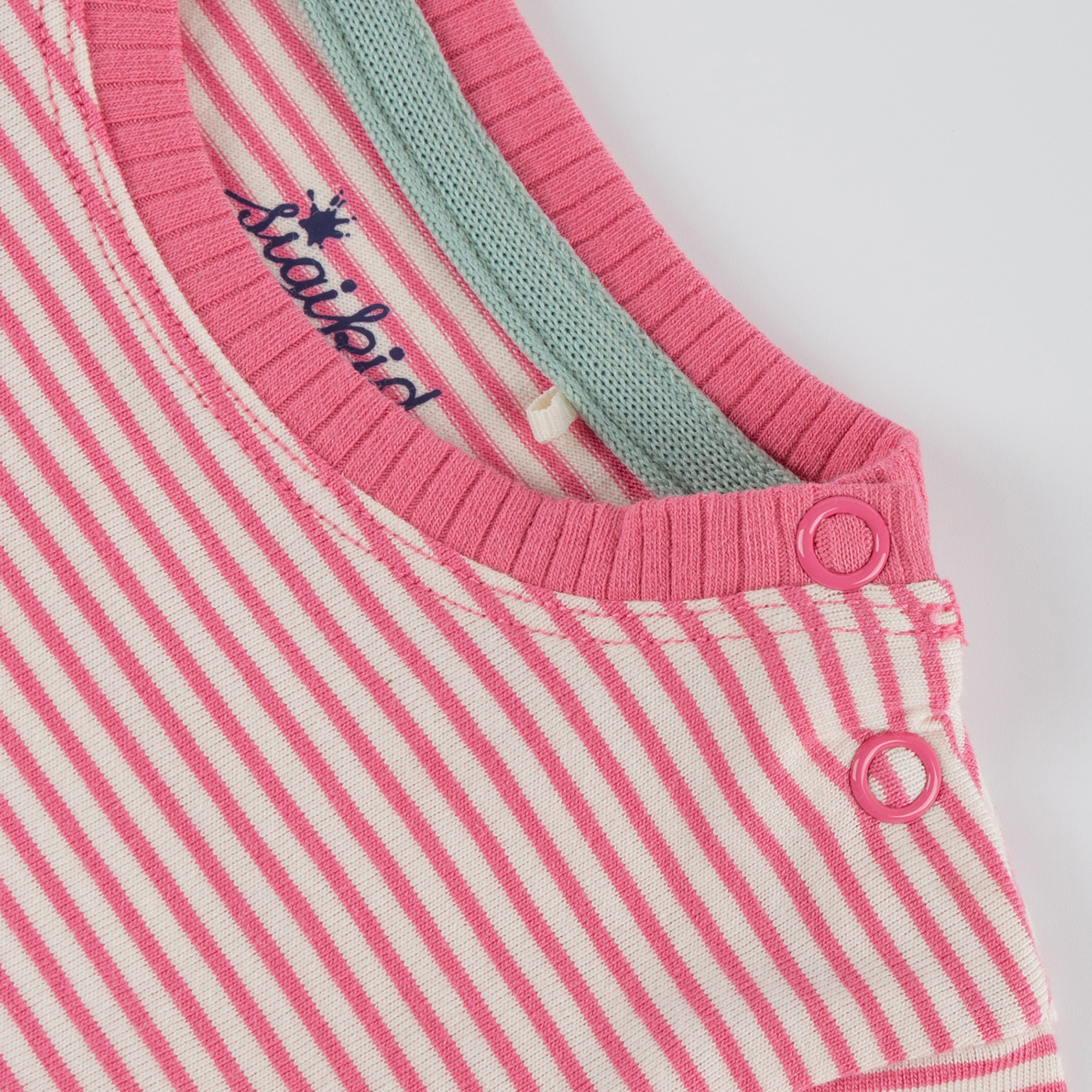 Baby T-Shirt rosa geringelt, Hündchen Funny Dog Baby T-Shirt rosa geringelt, Hündchen Funny Dog