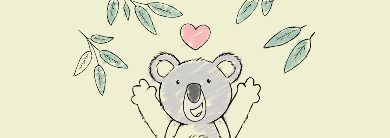 Ausmalbild: Koala