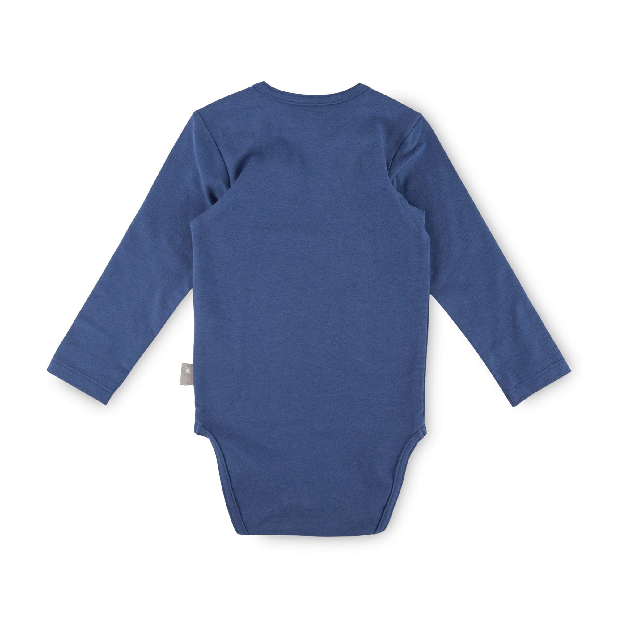 Langarm Baby Body Monster, blau
