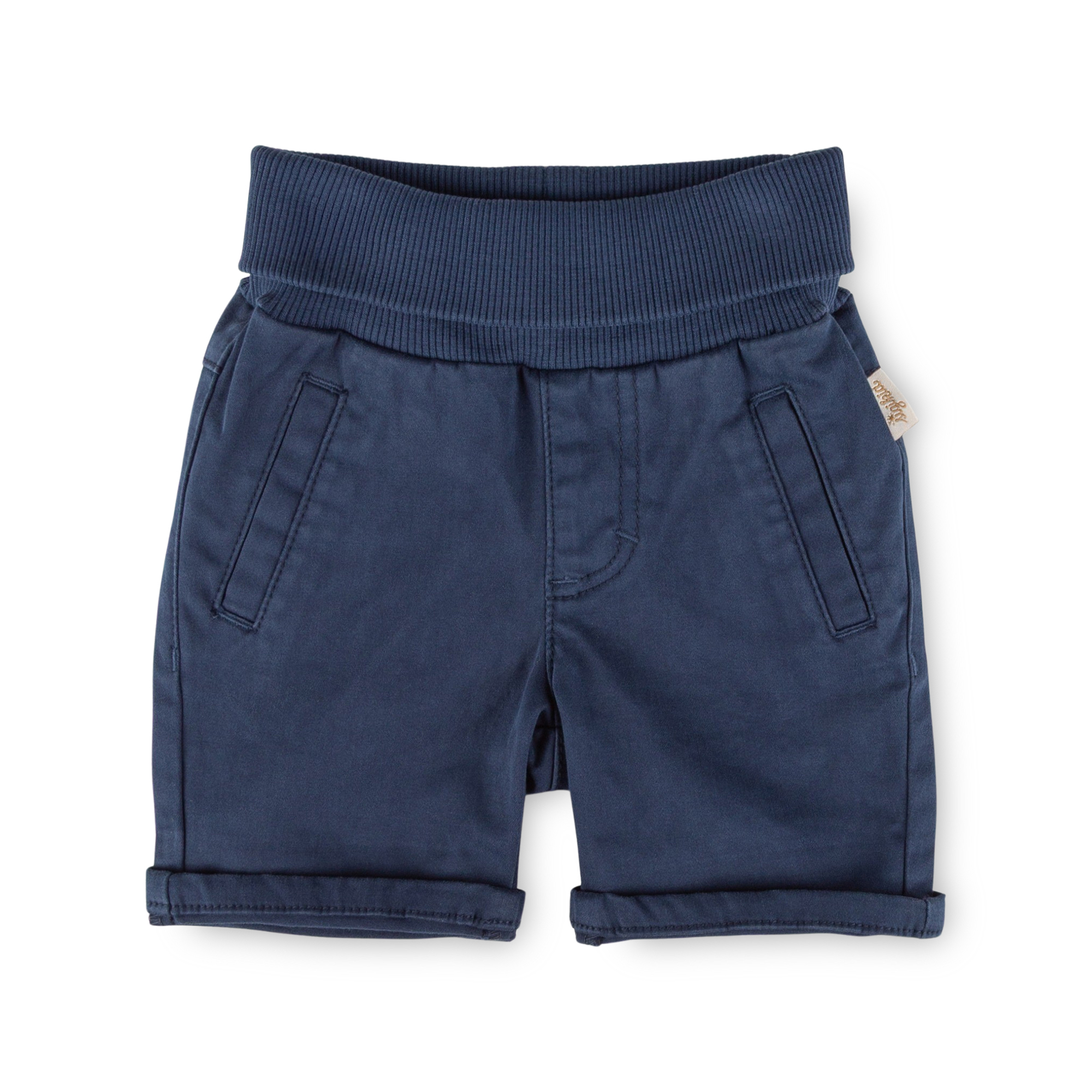 Baby Gabardine Bermuda Tiger & Löwe, dunkelblau