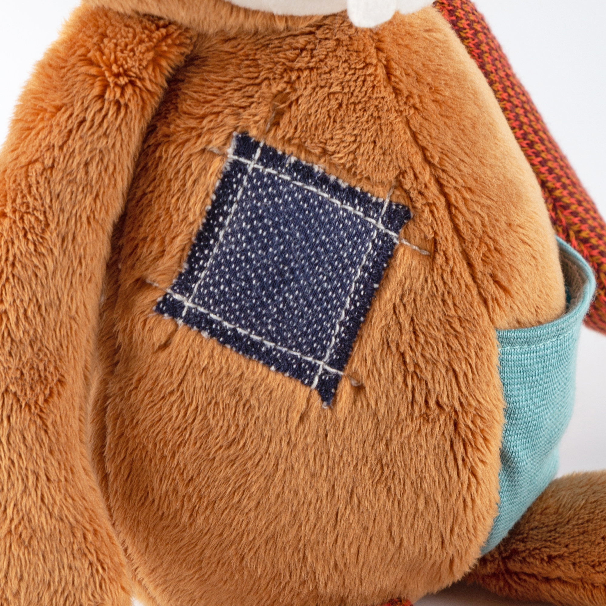 Kuscheltier Biber mit kleiner Tasche, Patchwork Sweety Kuscheltier Biber mit kleiner Tasche, Patchwork Sweety