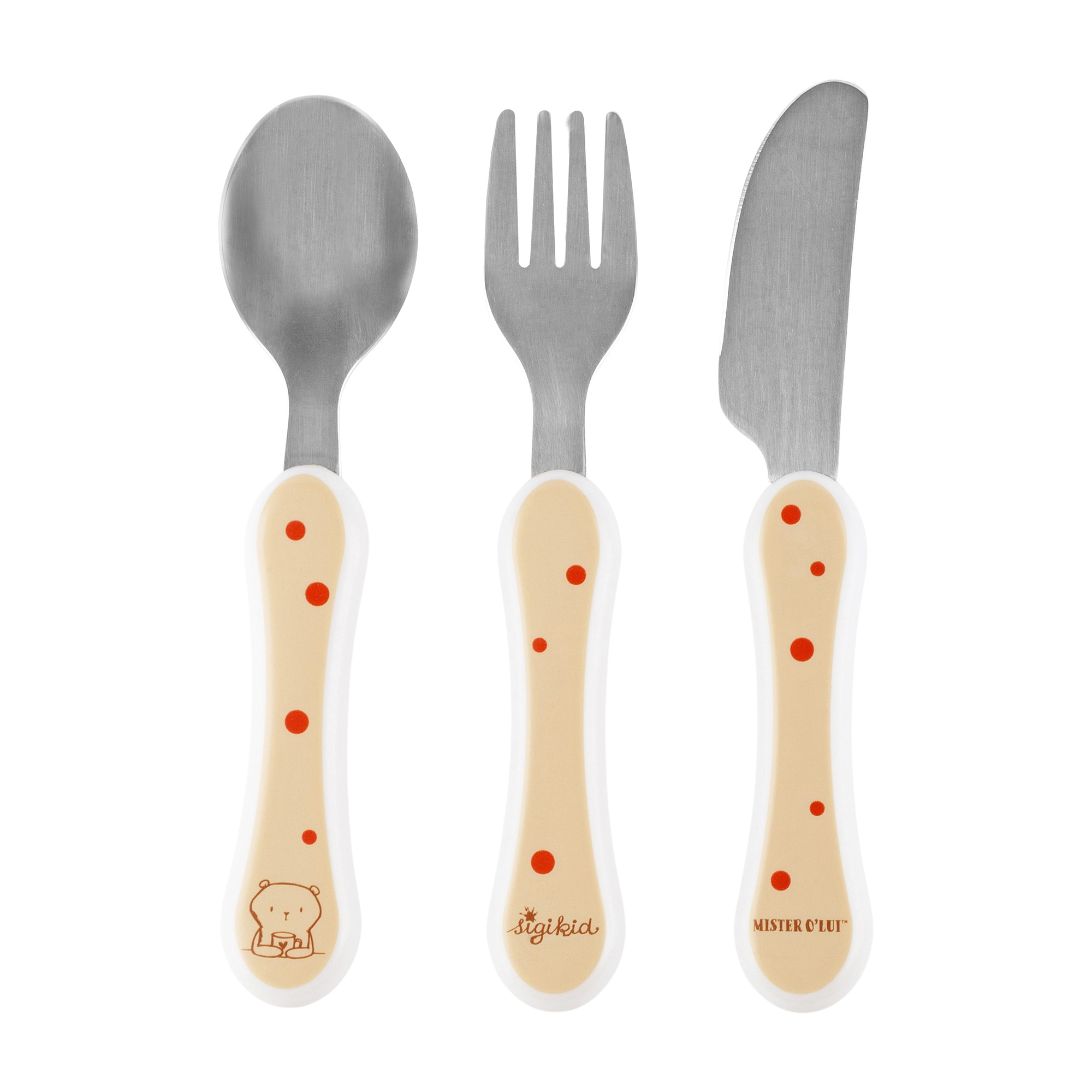 Kinder Geschirr-Set Mister O'Lui Biberbär, rPET Kinder Geschirr-Set Mister O'Lui Biberbär, rPET