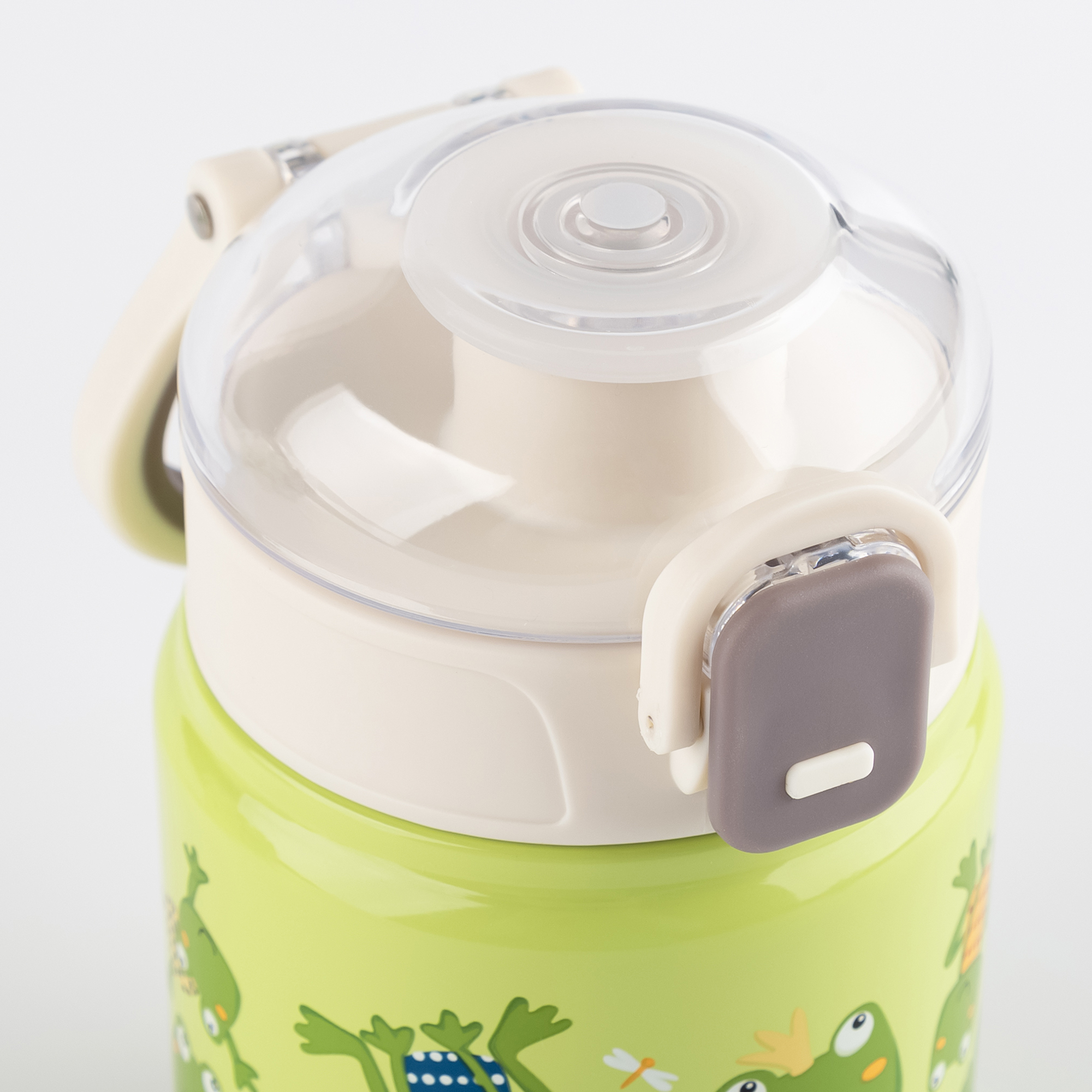 Kinder Set 400 ml Edelstahl-Trinkflasche und Brotbox, Frosch Kinder Set 400 ml Edelstahl-Trinkflasche und Brotbox, Frosch