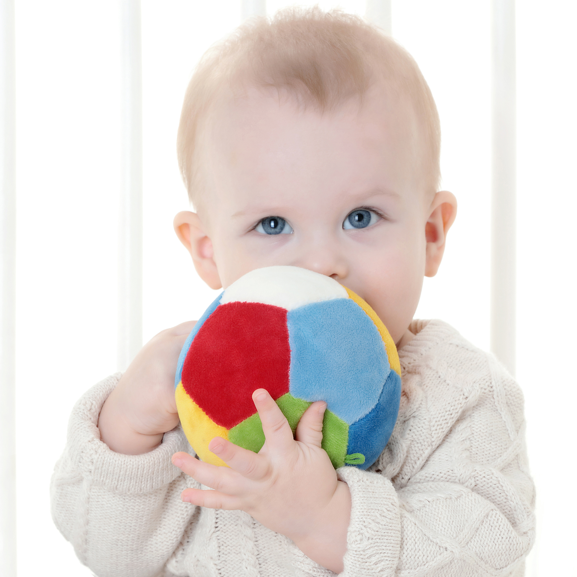 Soft baby patchwork ball
