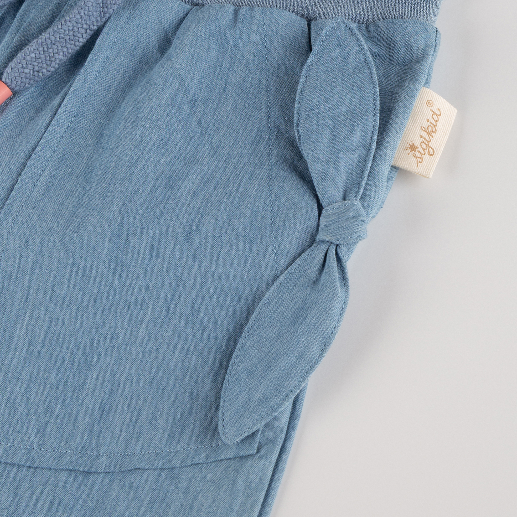 Kinder Chambray Hose Savanne, hellblau