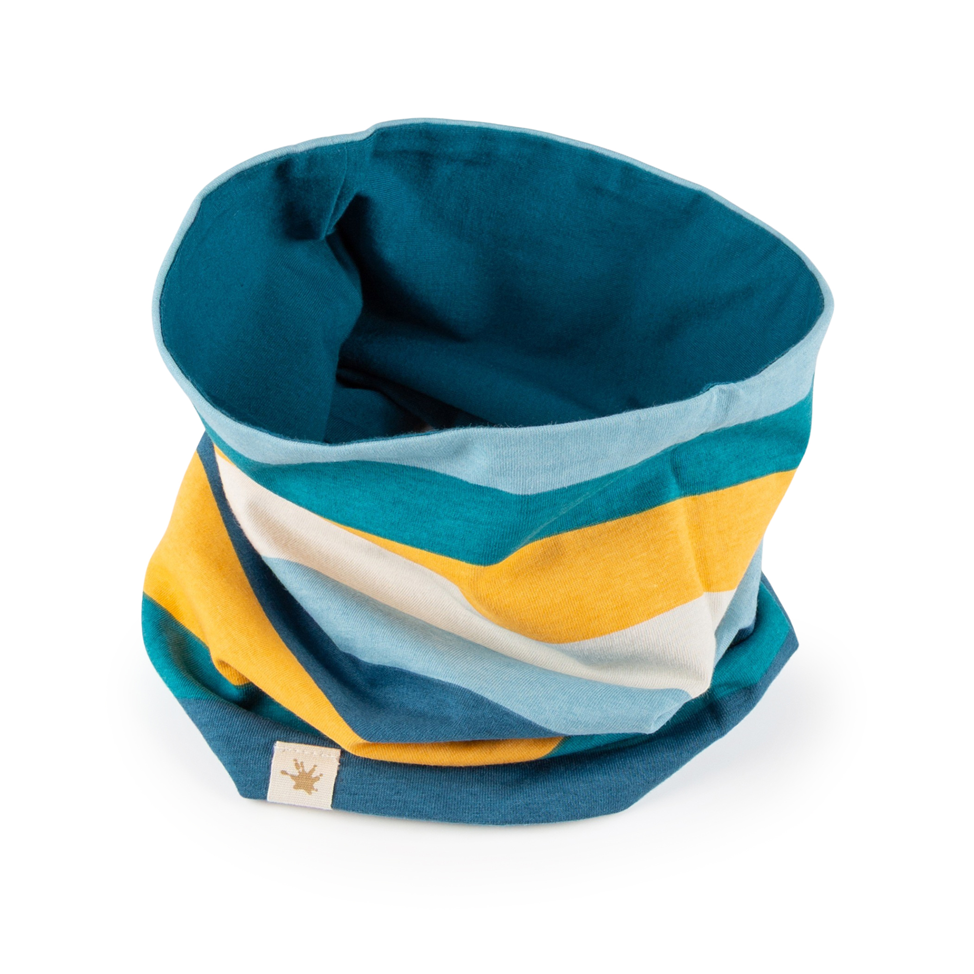 Children's reversible loop neck gaiter, Blue & Bright