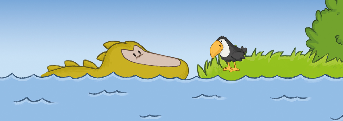Das kleine Krokodil, das nicht mehr böse sein wollte