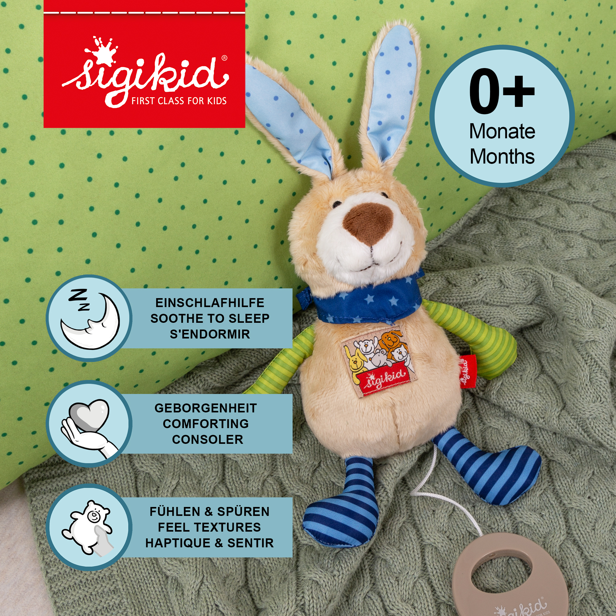 Spieluhr Hase, Red Stars Collection