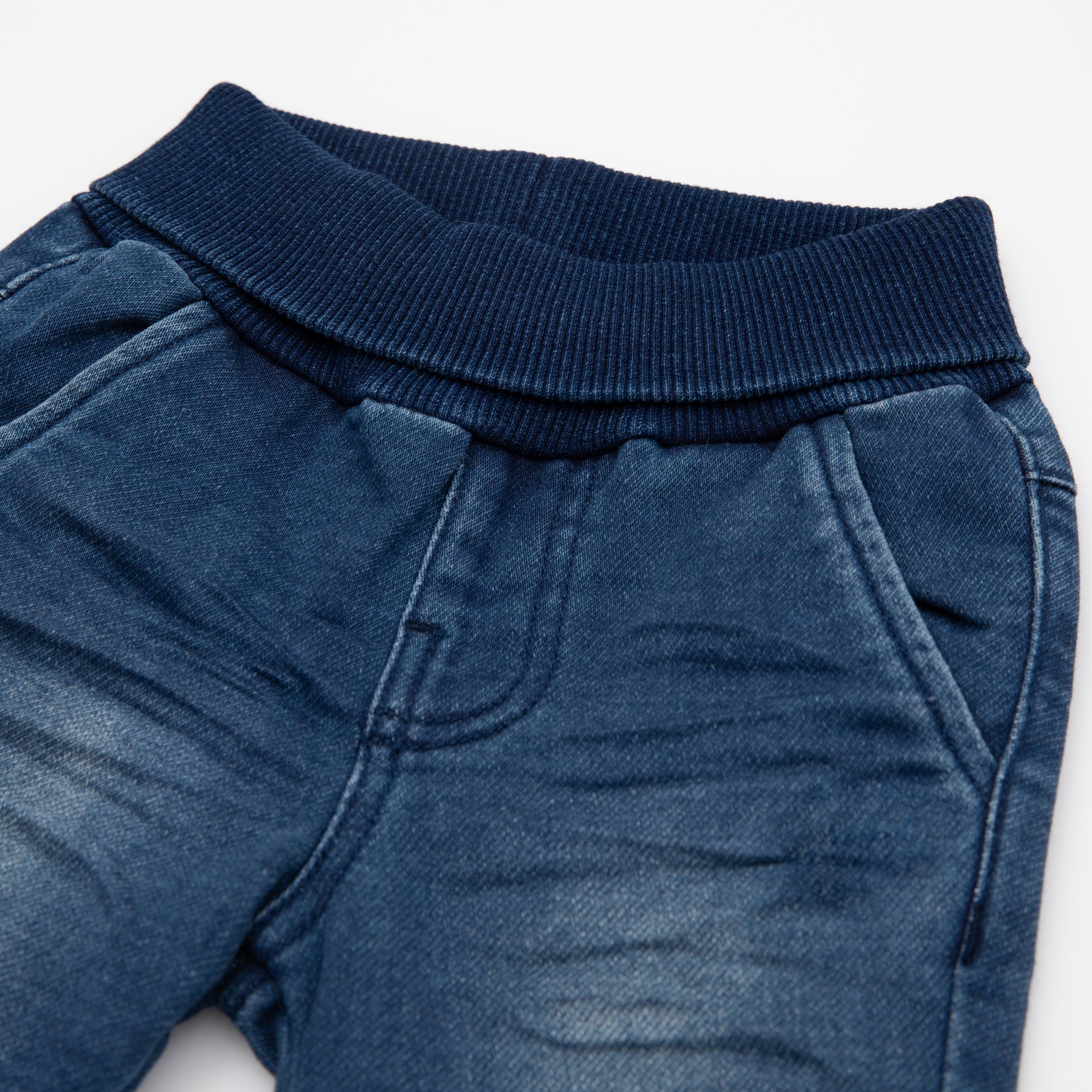 Babyjeans mit Beinbündchen in Dunkelblau